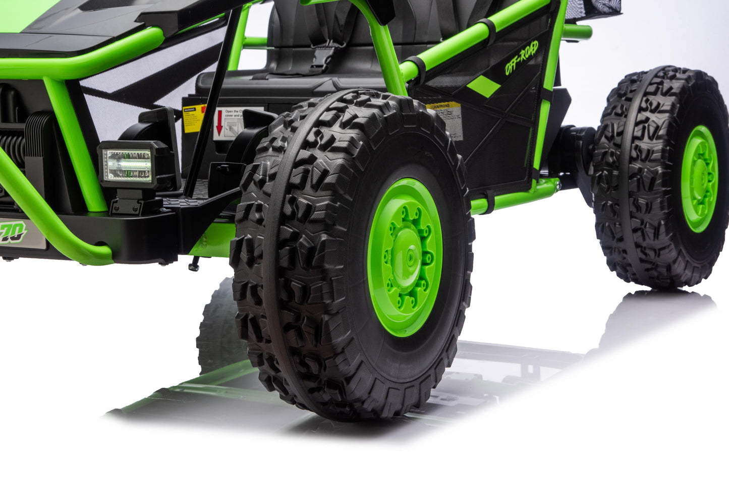 iRerts 36V Powered Ride on Toys for Big Kids, 2 Seater Ride on UTV Cars with Bluetooth, Music, 4 Wheels Spring Suspension, Kids Car Electric Ride on Vehicles for Boys Girls Ages 6+, Green