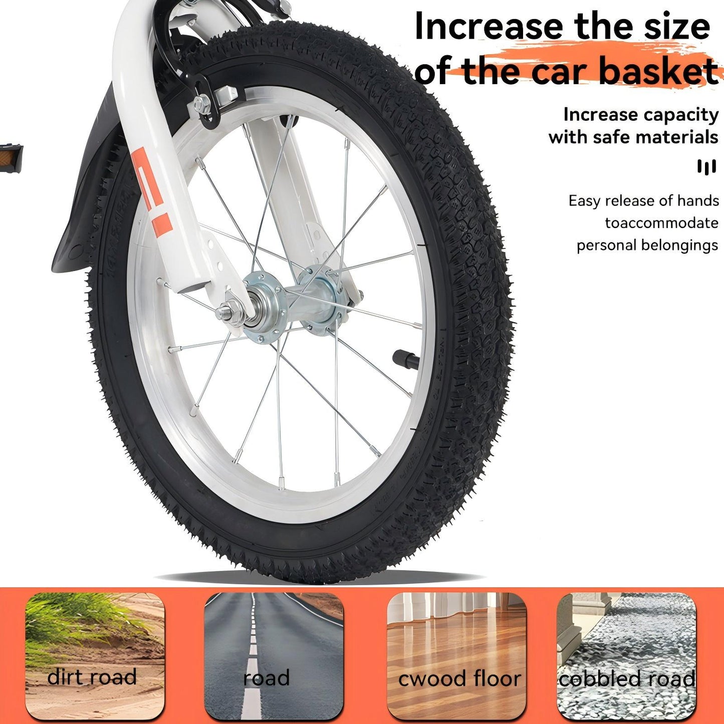iRerts Kids Bike with Training Wheels, 16 Inch Kids Bicycle for Boys Girls Ages 4-8 Years Old, Girls Bicycles for Kids with Adjustable Seat, Fender and Varrier, White
