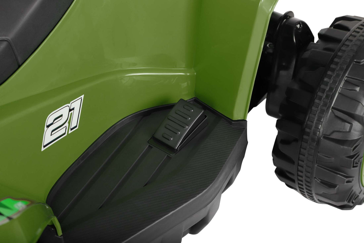 24V Battery Powered Ride on ATV, 4WD Kids Ride on Cars with Bluetooth, Music, LED Light, USB/AUX Ports, Ride on Toys Electric Cars for Kids Boys Girls 3-8 Ages Gifts, Green