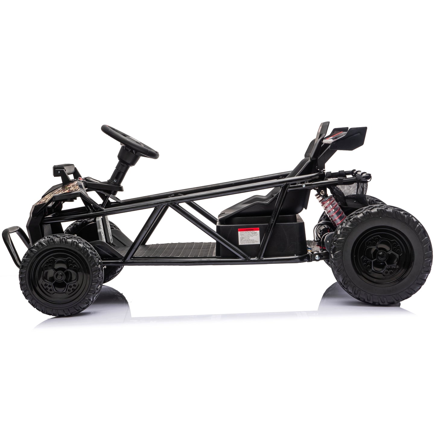 iRerts 36V Ride on Toys for Big Kids, 500W Powered Ride on Car for Kids Boys Girls Ages 6+, Kids Electric Car with EVA Tires, Metal Frame, Bluetooth, Adjustable Seat, Spring Suspension, Black