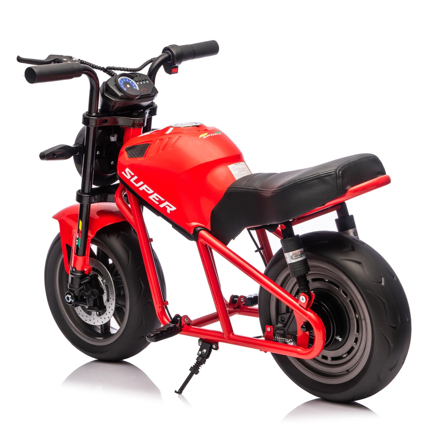 iRerts 24V Ride on Toys for Big Kids, Electric Ride on XL Muscle Motorcycle, Kids Electric Motorcycle for Boys Girls Ages 6+, Kids Motorcycle with Music, LED Light, Dual Suspension, 11.18 MPH, Red
