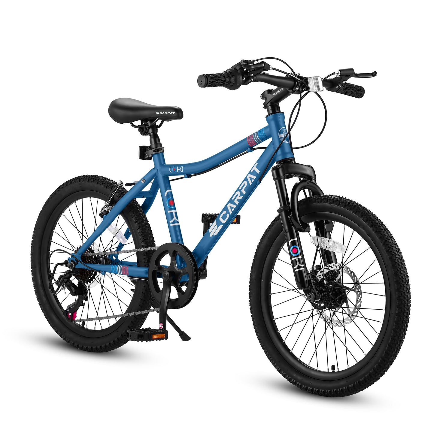 iRerts Mountain Bike for Boys Girls, 20'' Kids Mountain Bike with 7 Speed, Front Suspension, Disc Brake, Kids Bike for 8-12 Years Old, Teenager Children Kids Bicycles, Blue