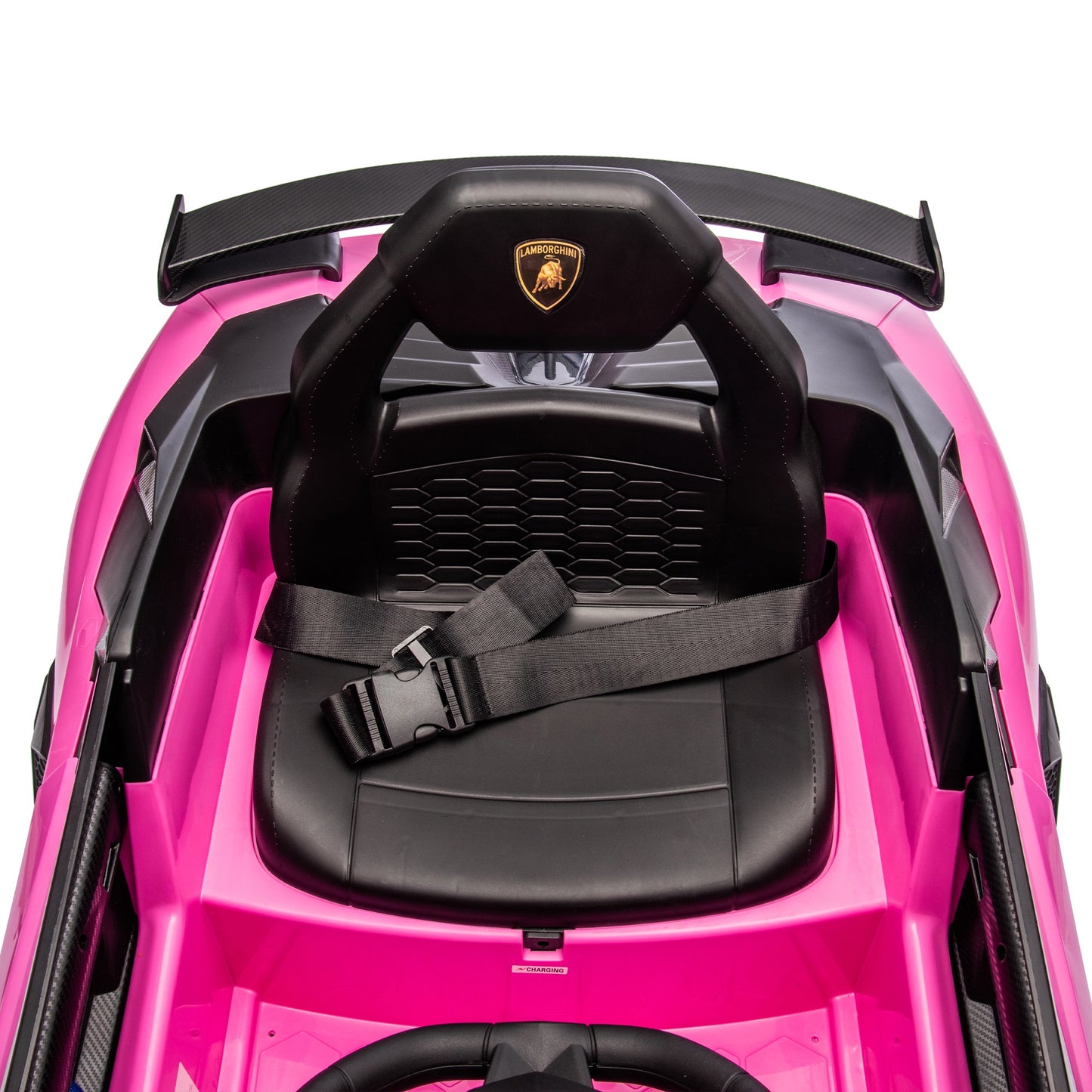 12V Powered Ride On Cars, Lamborghini Aventador Xago Kids Car Electric Vehicle for Girls Boys Christmas Gifts, Kids Ride on Toys with Remote Control, Bluetooth, Music, MP3/USB Ports, LED lights, Pink