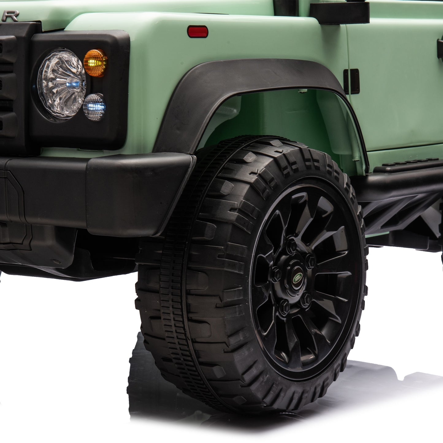 iRerts 24V 2 Seater Ride on Cars, Licensed Land Rover Defender Volta 5008 Ride on Toys for Big Kids with Remote Control, Bluetooth, Music, LED Lights, Powered Electric Car for Kids Ages 3-8, Green
