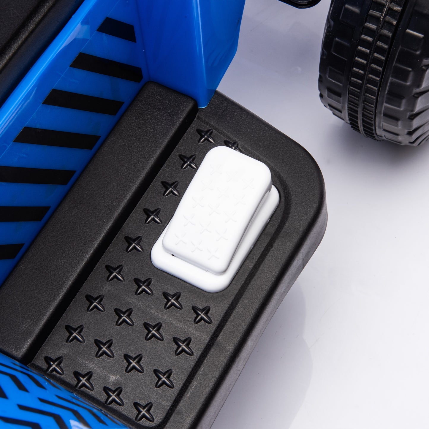 iRerts 12V Ride on Tractor, Powered Ride on Car for Kids Boys Girls Ages 3-6 Gifts, Kids Ride on Toys Electric Cars with Removable Storage Tug, Bluetooth ,Music, MP3/USB Ports, LED Light, Blue