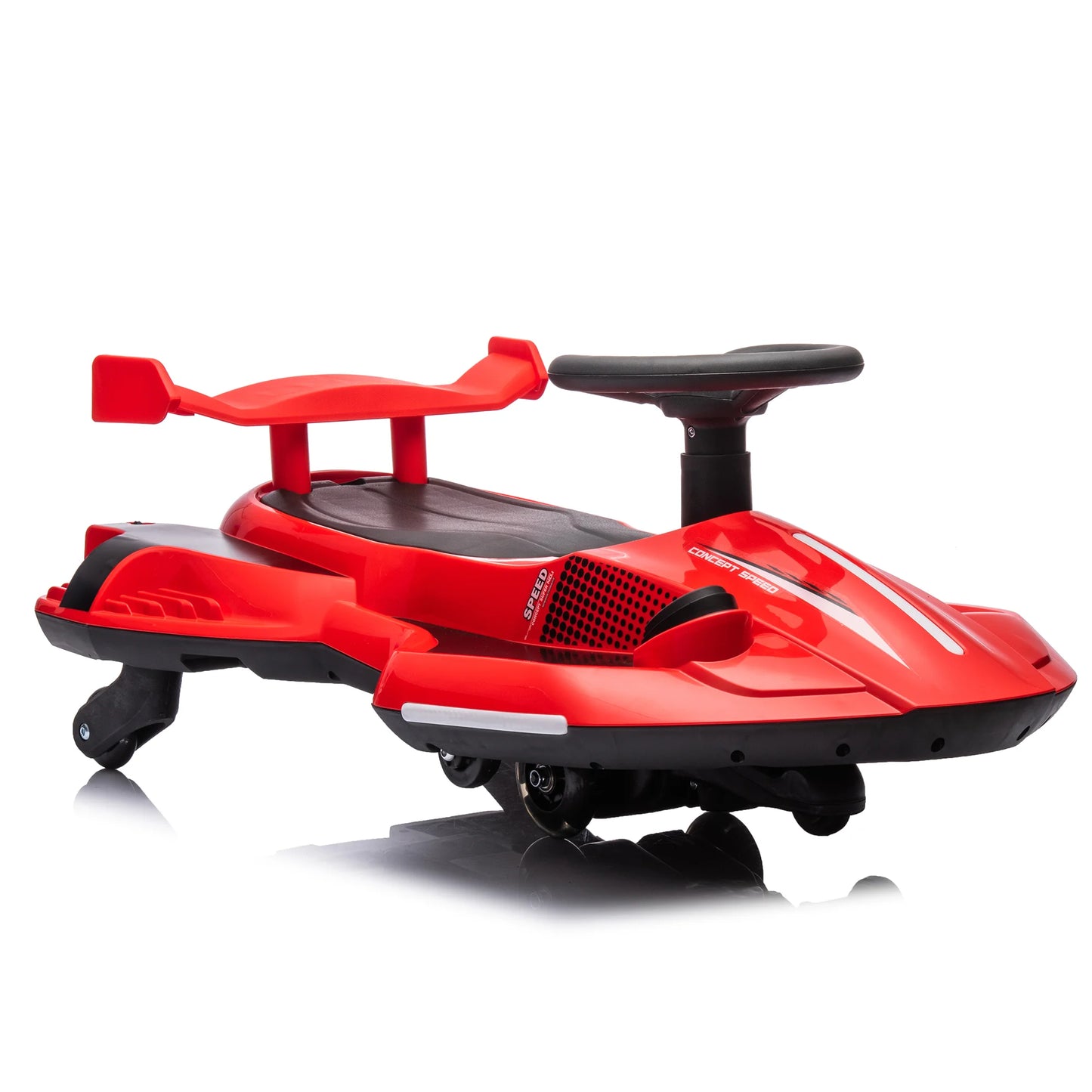 12V Ride on Toy for Kids, Battery Powered Ride on Drift Car for Boys Girls 3-6 Years Old, Electric 360 Degrees Rotating Ride on Drifting Go Kart with Music, MP3/USB Port, Steam Sprayer LED Lights