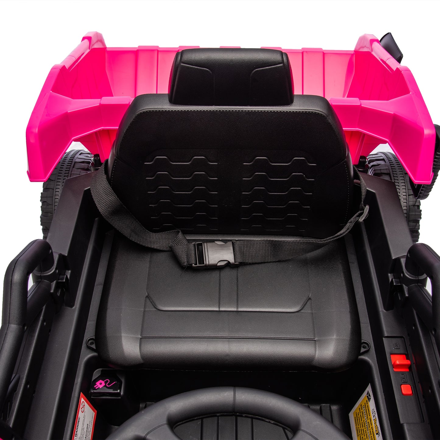 iRerts Ride On Dump Truck for Kids, 12V Powered Ride on Car with Remote Control, Electric Dump Bed, 1 Shovel, Bluetooth Music, LED Light, Kids Car Ride on Construction for Boys Girls Ages 3-5, Pink
