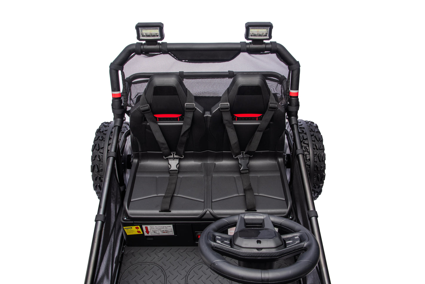 iRerts 36V Powered Ride on Toys for Big Kids, 2 Seater Ride on UTV Cars with Bluetooth, Music, 4 Wheels Spring Suspension, Kids Car Electric Ride on Vehicles for Boys Girls Ages 6+, Black