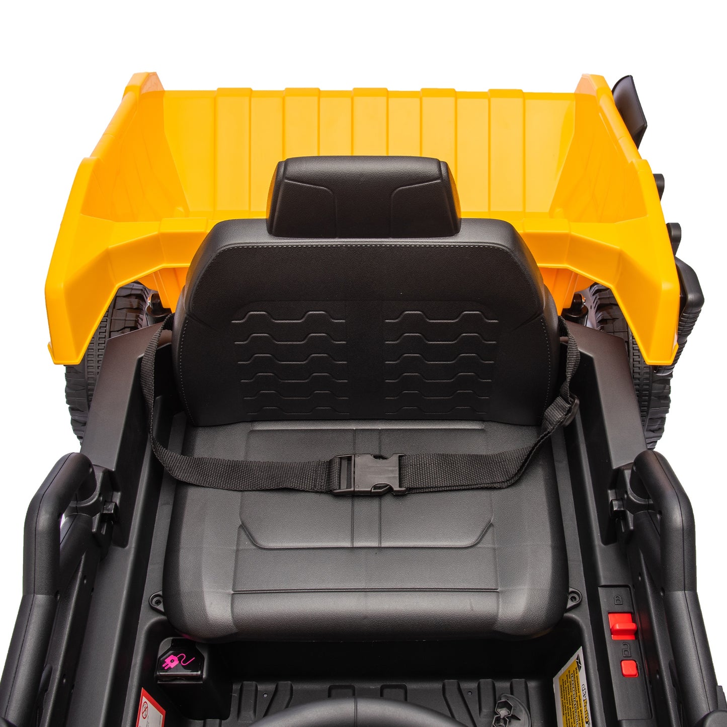 iRerts Ride On Dump Truck for Kids, 12V Powered Ride on Car with Remote Control, Electric Dump Bed, 1 Shovel, Bluetooth Music, LED Light, Kids Car Ride on Construction for Boys Girls Ages 3-5, Yellow