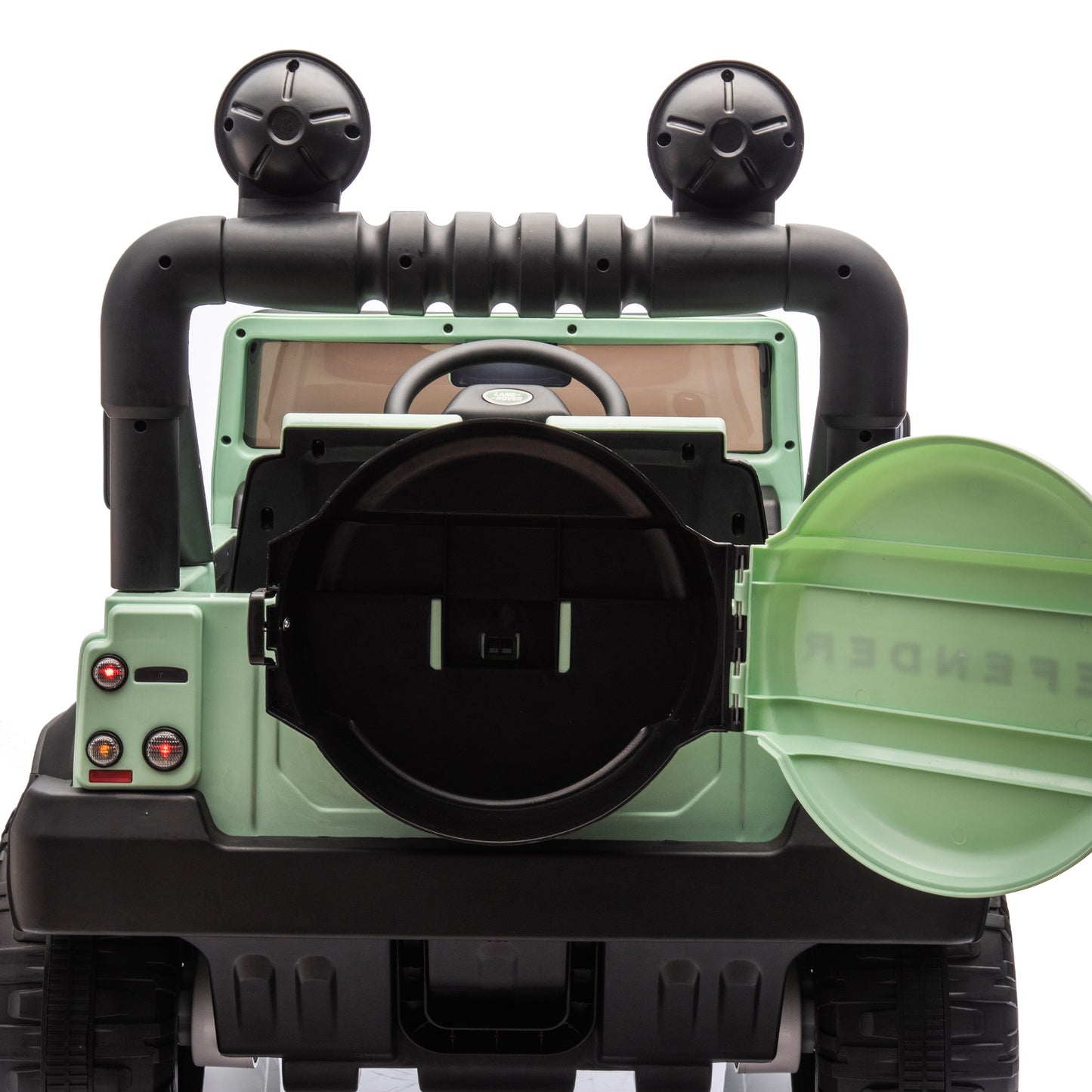 24V 2 Seater Ride on Car for Kids, Licensed Land Rover Defender Volta 5008 Ride on Toys for Big Kids with Remote Control, Bluetooth, Music, LED Lights, Powered Electric Car for Kids Boys Girls, Green