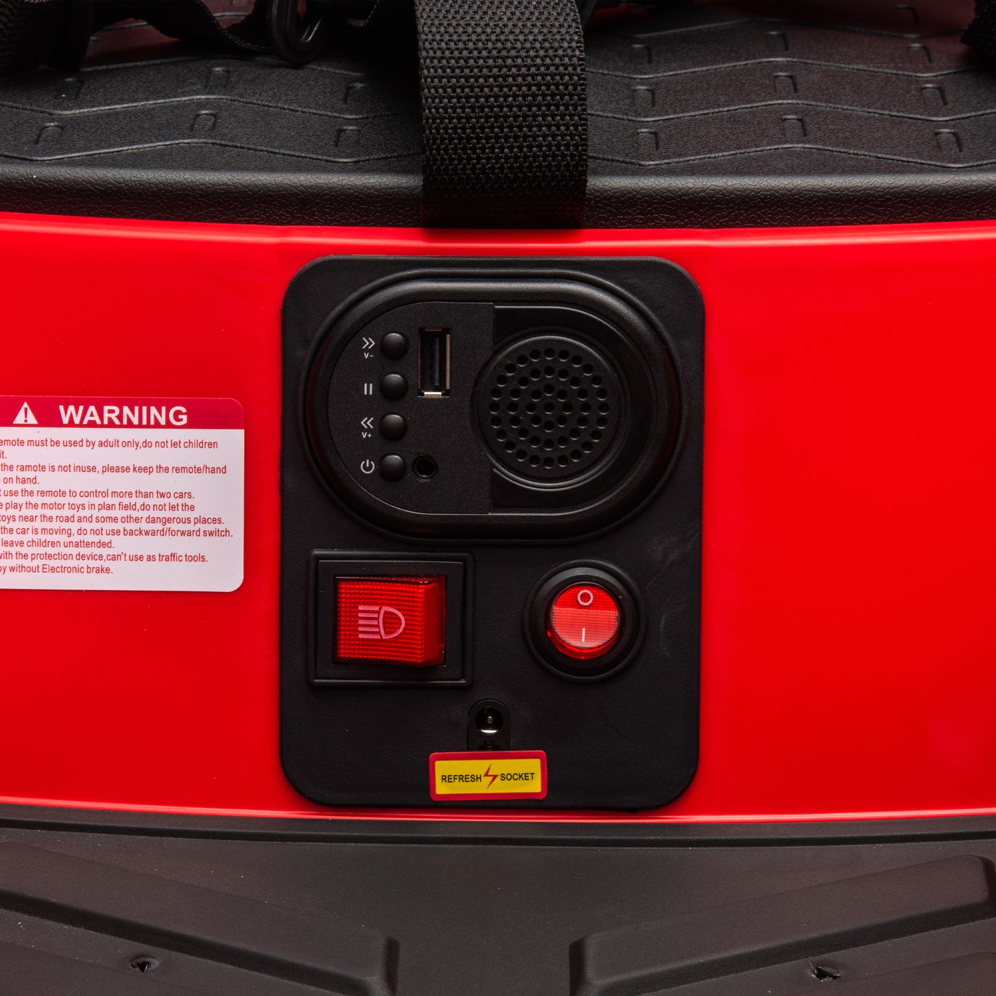 iRerts 12V Bumper Car for Kids Toddlers, Battery Powered Bumper Car Ride On Toys with Remote Control, Bluetooth, Music, Flashing Lights, Toddler Ride on Cars for 1.5-5 Year Old Boys Girls, Red