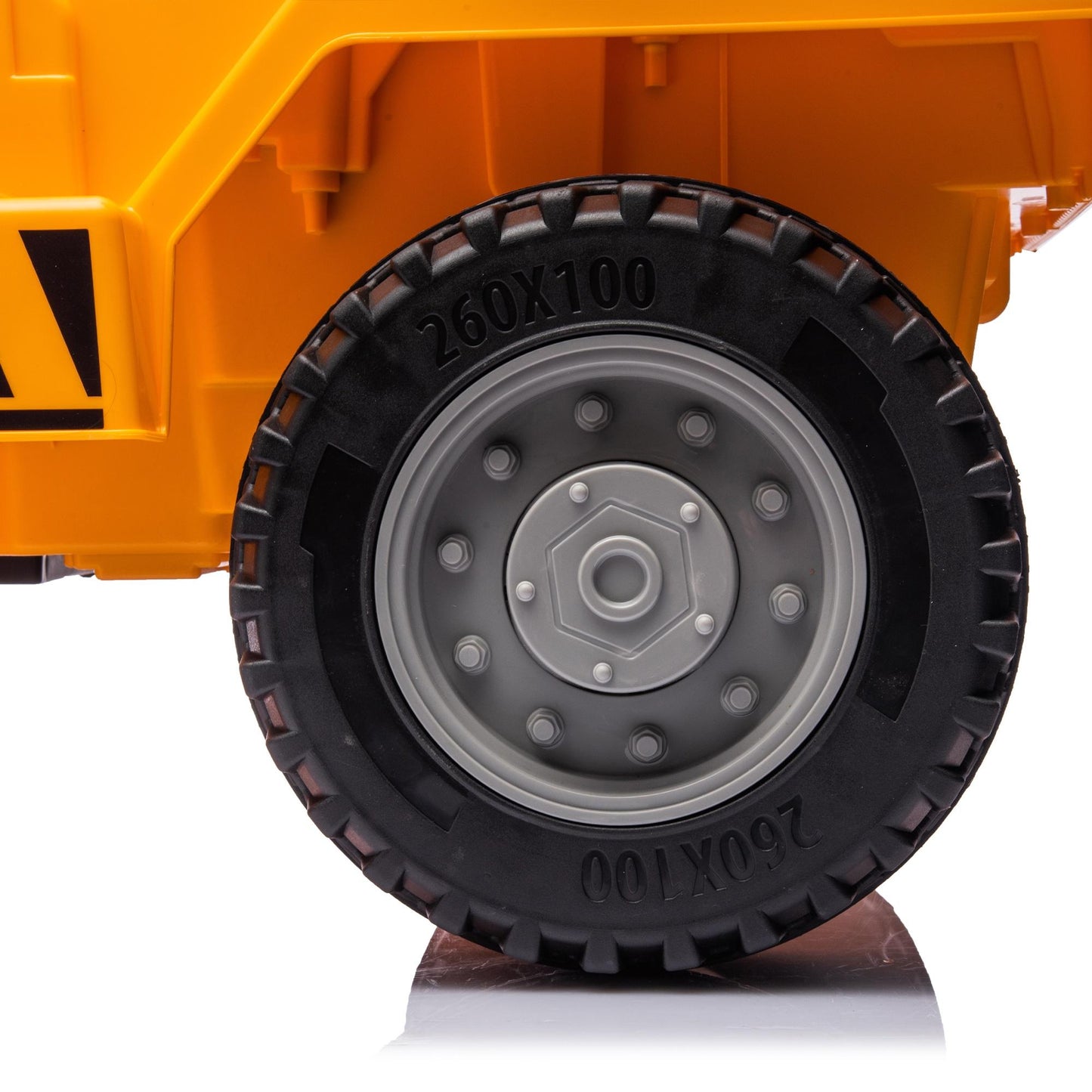 iRerts Ride on Dump Truck for Boys, 12V Ride on Car with Remote Control, 4 Wheel Construction Vehicles with Electric Dump Bed and Shovel, Powered Ride on Toys with Bluetooth, Music, USB Port, Yellow