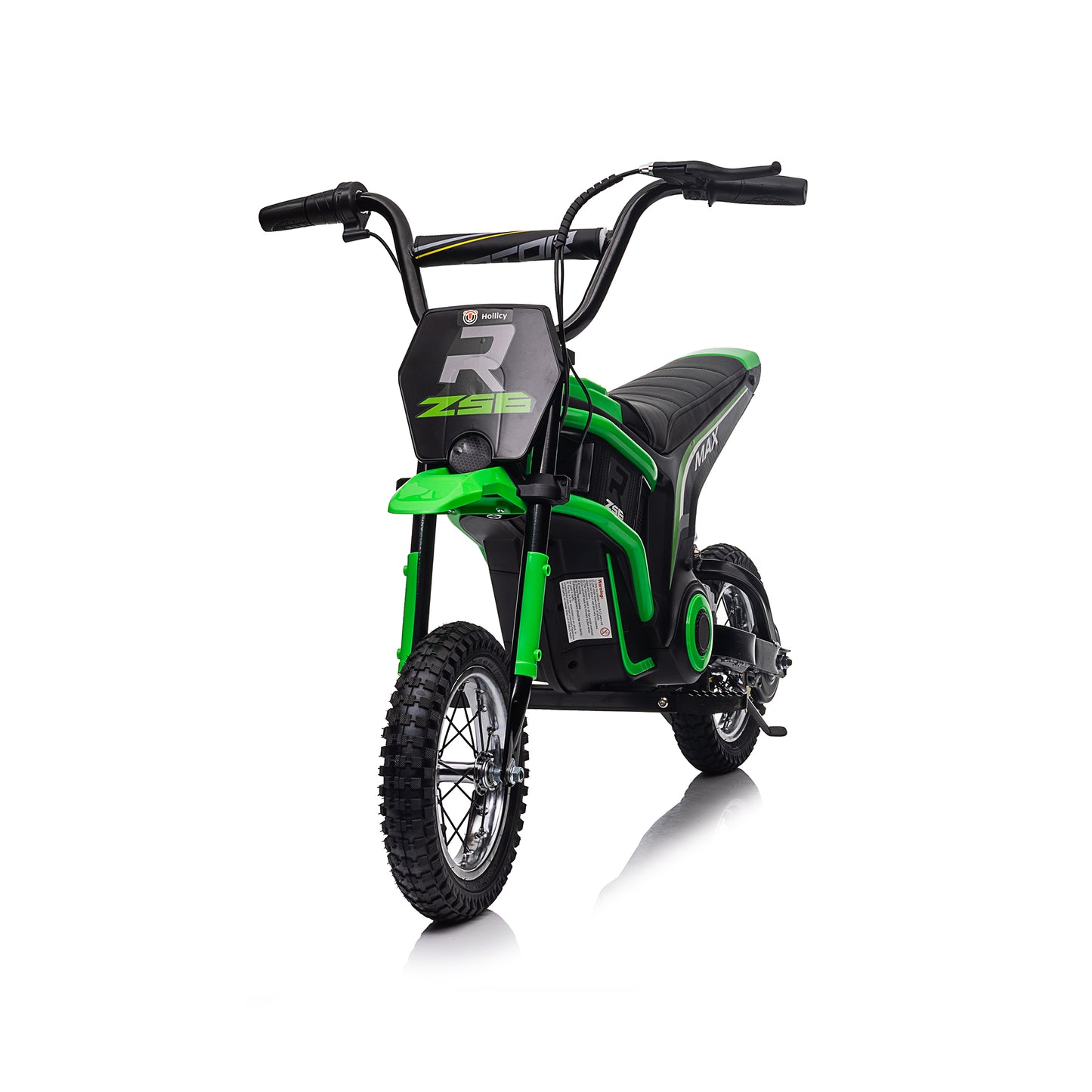 iRerts 24V Ride On Motocross Motorcycle, Kids Electric Dirt Bike for Boys 8-12, Kids Motorcycle with Dual Suspension, MP3 Player, Speeds up to 14.29MPH, Green
