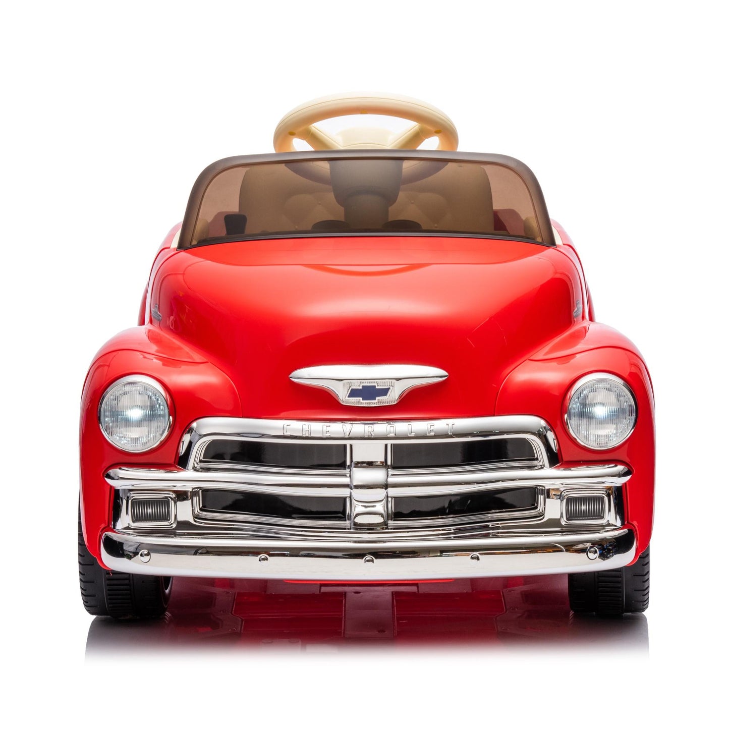 12V Powered Ride on Cars, Licensed Chevrolet 3100 Ride on Toys with Remote Control for kids Ages 3-6 Birthday Christmas Gifts, Kids Electric Car with Bluetooth, Music, USB/AUX Port, 3 Speeds, Red