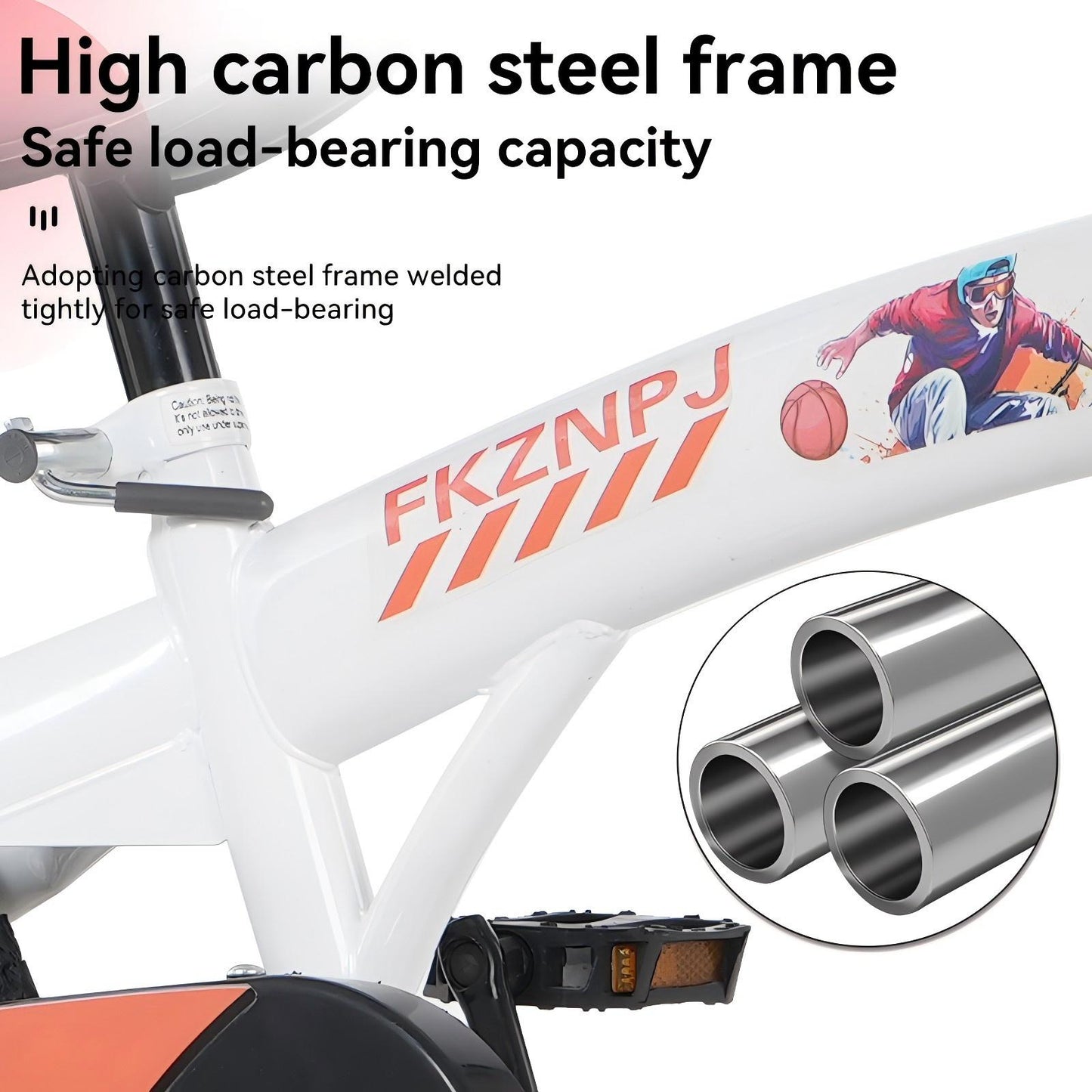 iRerts Kids Bike with Training Wheels, 16 Inch Kids Bicycle for Boys Girls Ages 4-8 Years Old, Girls Bicycles for Kids with Adjustable Seat, Fender and Varrier, White