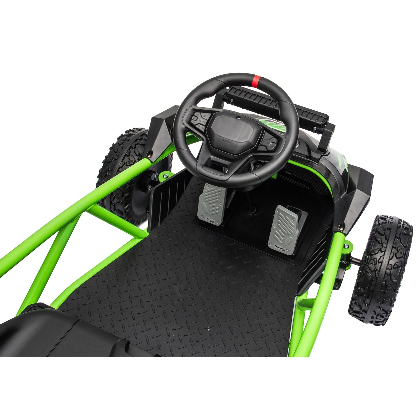 iRerts 36V Ride on Toys for Big Kids, Powered Ride on Cars with Bluetooth, Music, Real Wheels Spring Suspension, Kids Car Electric Ride on Vehicles for Boys Girls Ages 6+, Green