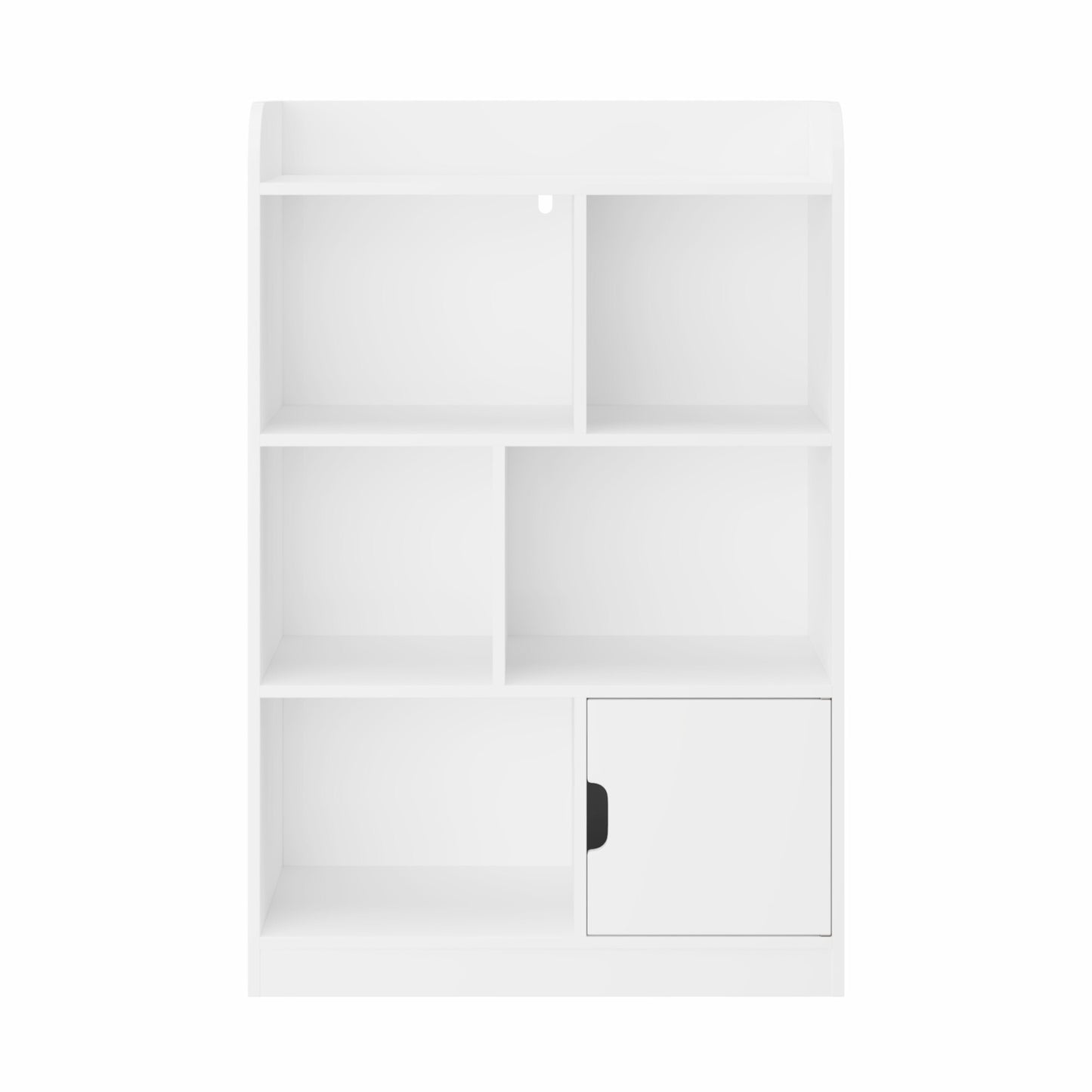 Kids Cube Bookcase and Toy Storage Organizer, Wooden Book Shelf for Bedroom, Living Room, White