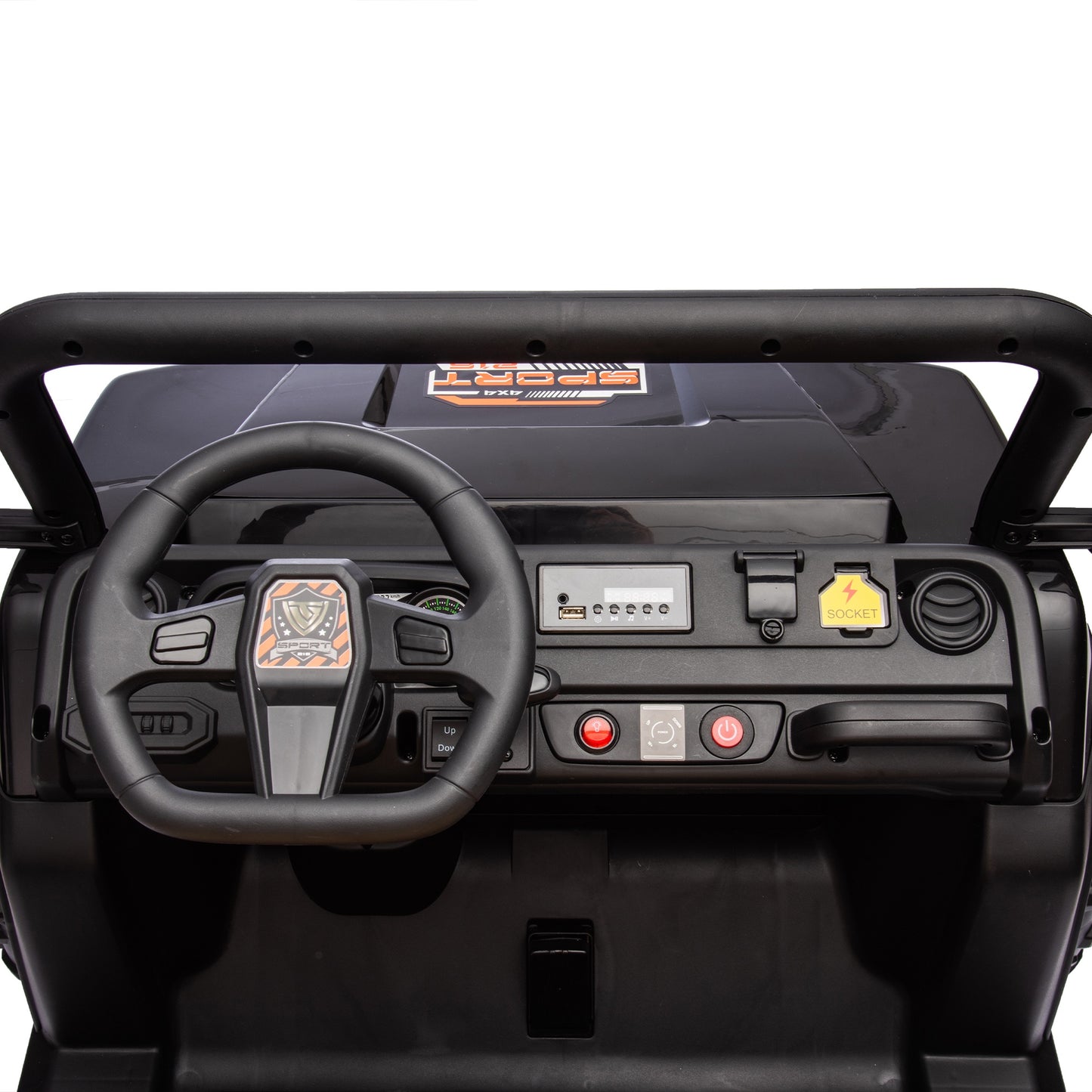 24V 2 Seater Ride On Dump Truck, Powered Ride on Toy Cars with Remote Control, Electric Vehicle Car for Kids Boys Girls with Automatic Tipping Bucket, Bluetooth Music, Safety Belt, Slow Start, Black