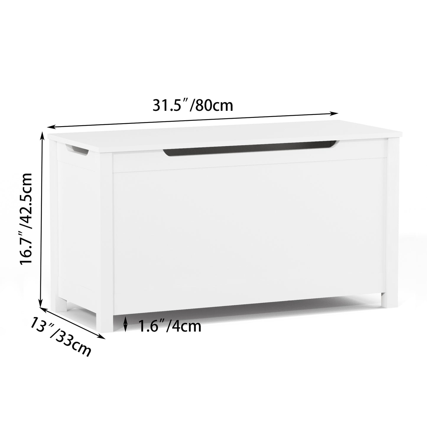 iRerts Wooden Toy Box Storage Kids Toy Storage with Safety Hinged Lid Toy Chests & Organizers for Boys and Girls