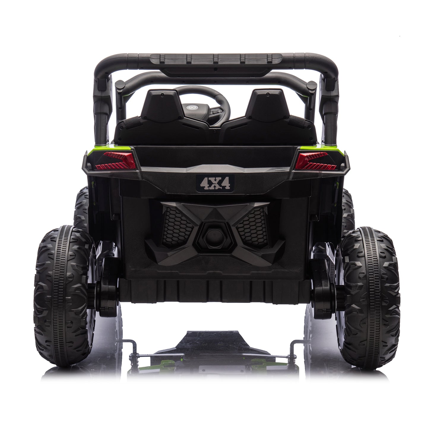 iRerts 2 Seater Ride on Car, 24V Powered Ride on Toys UTV with Remote Control, LED Lights, Bluetooth Music, 3 Speeds, Storage Space, Electric Vehicle for Kids Boys Girls Ages 3-8 Gifts, Green