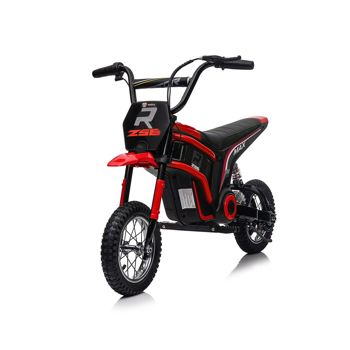 iRerts 24V Ride On Motocross Motorcycle, Kids Electric Dirt Bike for Boys 8-12, Kids Motorcycle with Dual Suspension, MP3 Player, Speeds up to 14.29MPH, Red