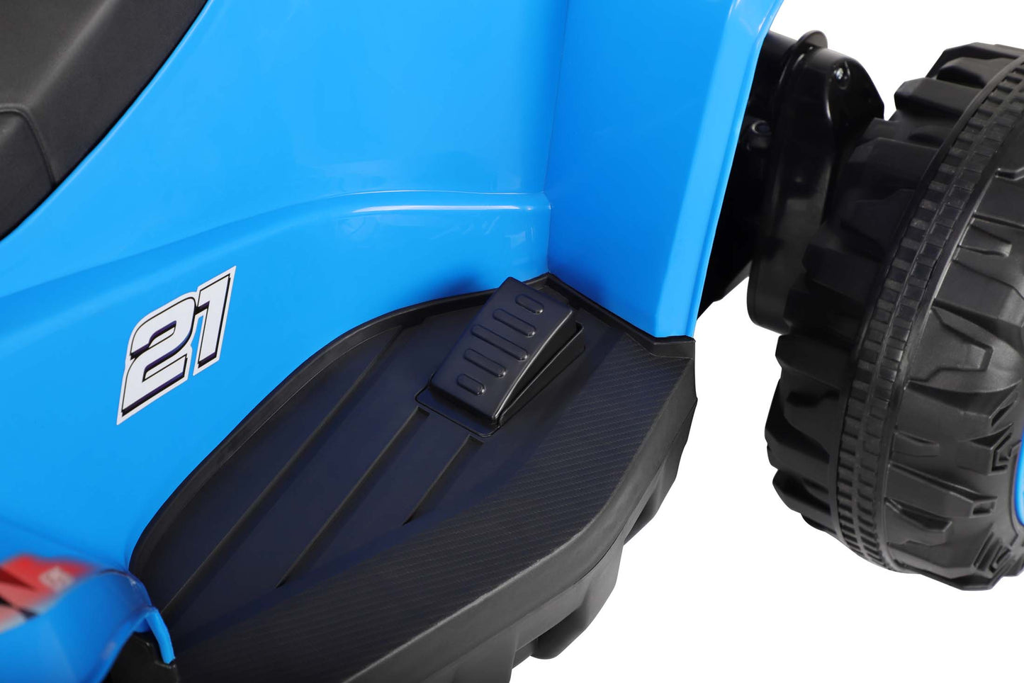 24V Battery Powered Ride on ATV, 4WD Kids Ride on Cars with Bluetooth, Music, LED Light, USB/AUX Ports, Ride on Toys Electric Cars for Kids Boys Girls 3-8 Ages Gifts, Blue