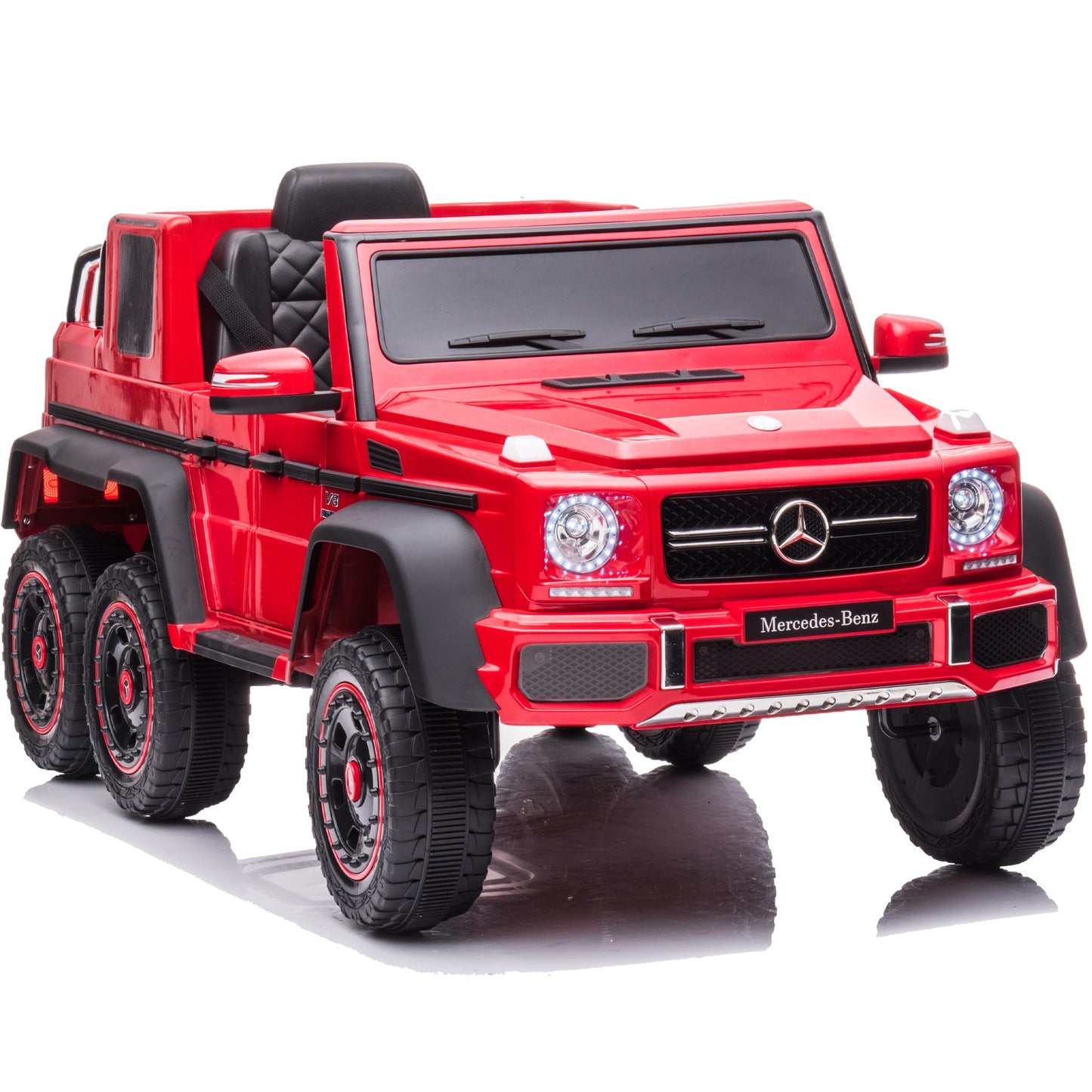 Kids Ride On Toys 24 Volt, Licensed Mercedes-Benz Ride on Cars with Remote Control, Battery Powered Ride on Electric Vehicles with USB, Bluetooth, MP3, Music, Power Display, Red