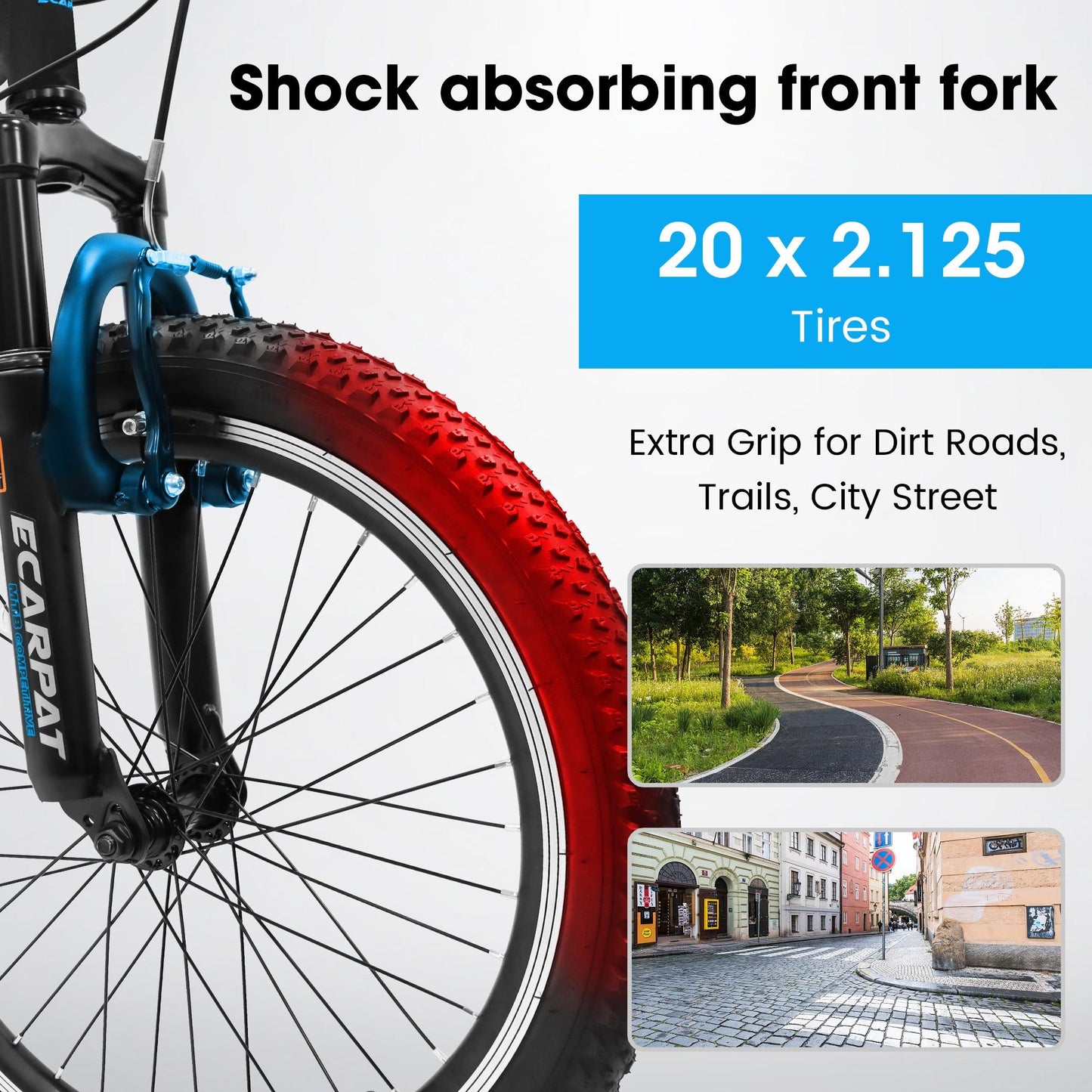 iRerts 20" Kids Bike for 8-12 Year Olds Boys Girls, Gears Shimano 7 Speed Mountain Bike for Kids, Children Bicycle with Adjustable Seat Saddle, Steel Frame Girls Boys Sports Bikes with V-Brake, White