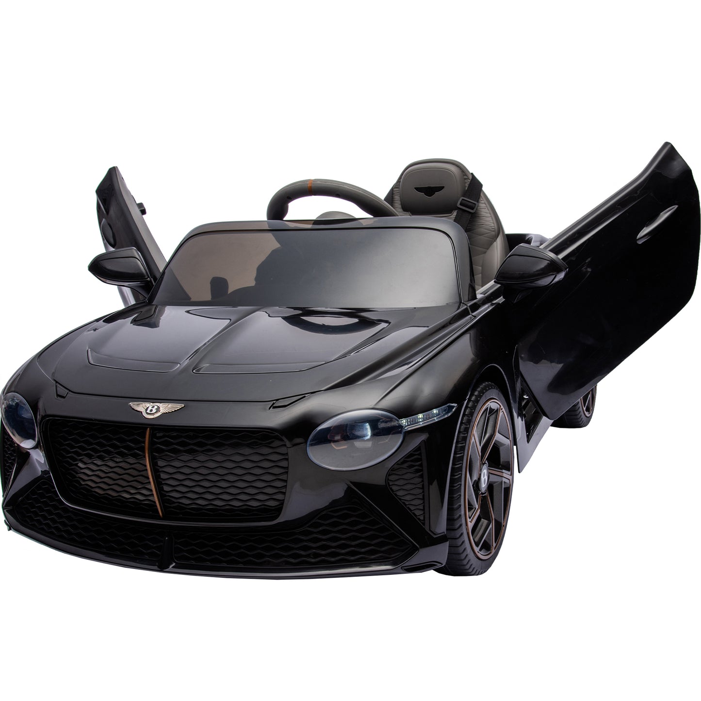 Ride on Car for Boys Girls, Bentley Mulsanne 12V Kids Electric Car Vehicle with Remote Control, Battery Powered Ride on Toys with Bluetooth, USB/MP3, LED Light, 3-6 Ages Kid Birthday Gift, Black
