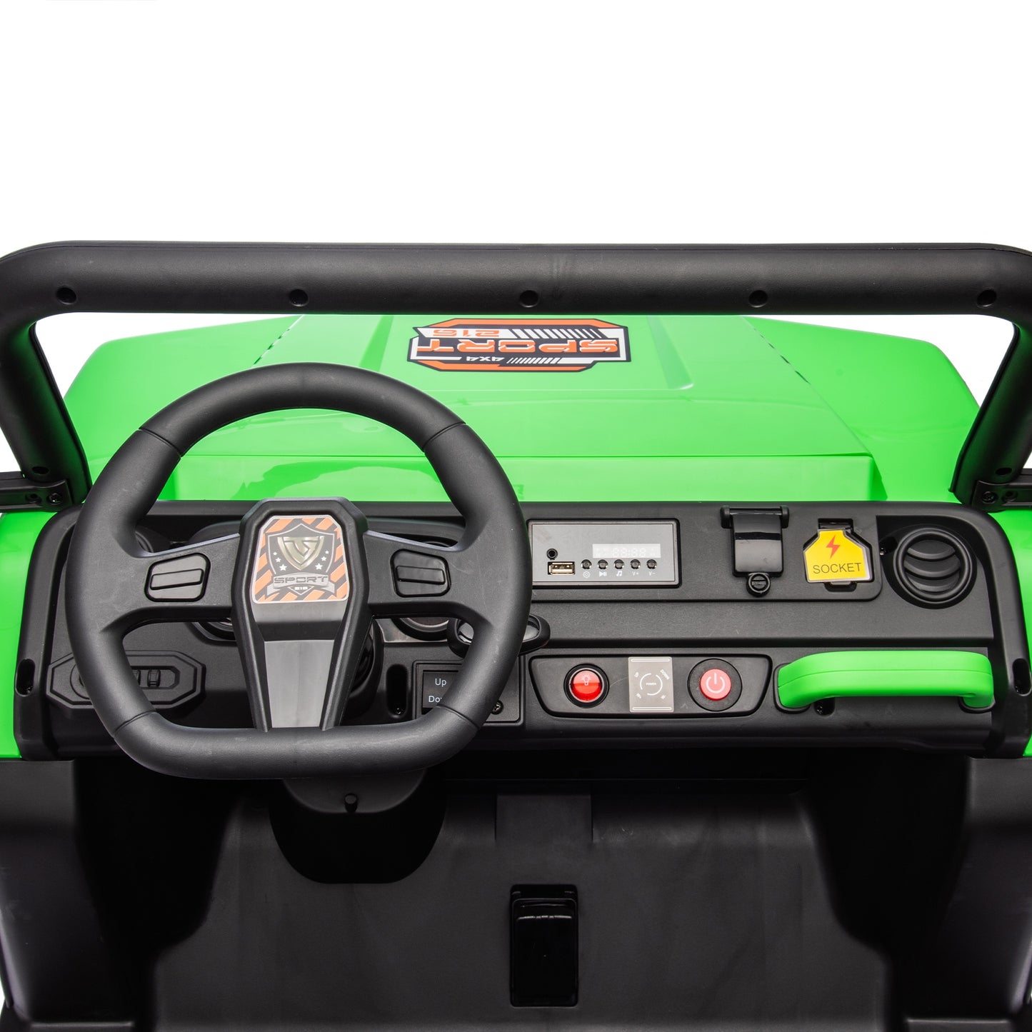 24V 2 Seater Ride On Dump Truck, Powered Ride on Toy Cars with Remote Control, Electric Vehicle Car for Kids Boys Girls with Automatic Tipping Bucket, Bluetooth Music, Safety Belt, Slow Start, Green