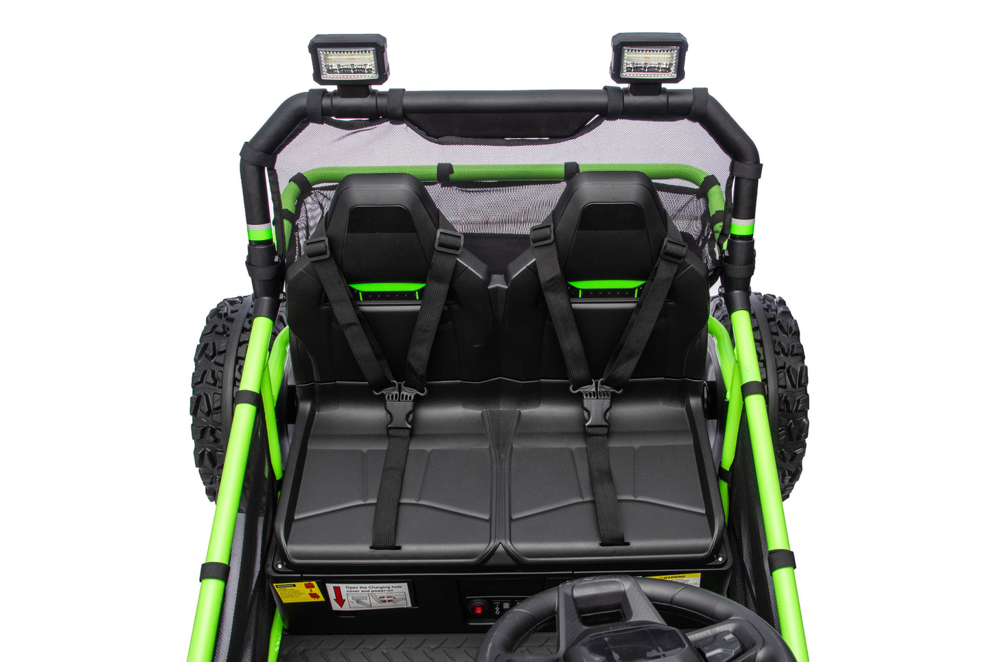 iRerts 36V Powered Ride on Toys for Big Kids, 2 Seater Ride on UTV Cars with Bluetooth, Music, 4 Wheels Spring Suspension, Kids Car Electric Ride on Vehicles for Boys Girls Ages 6+, Green