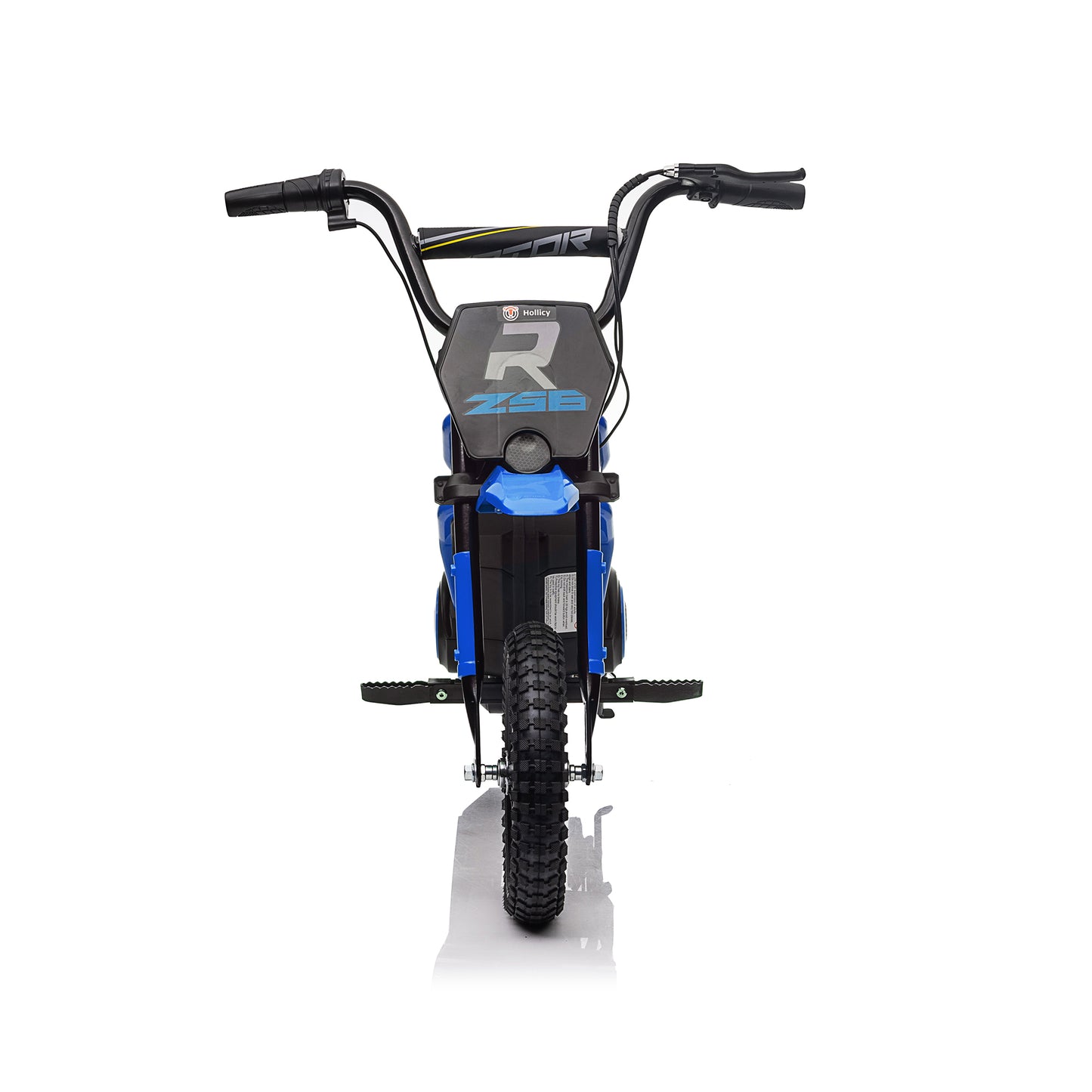 iRerts 24V Ride On Motocross Motorcycle, Kids Electric Dirt Bike for Boys 8-12, Kids Motorcycle with Dual Suspension, MP3 Player, Speeds up to 14.29MPH, Blue
