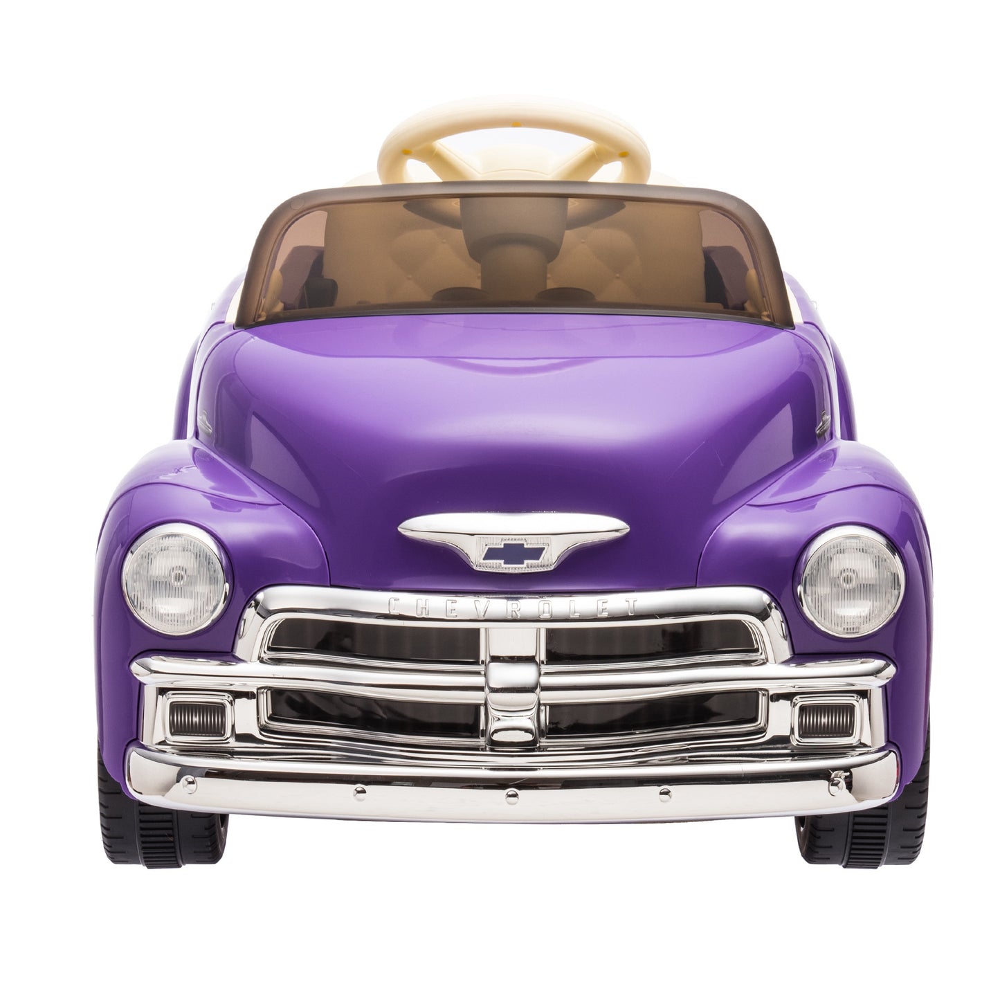 12V Powered Ride on Cars, Licensed Chevrolet 3100 Ride on Toys with Remote Control for kids Ages 3-6 Birthday Christmas Gifts, Kids Electric Car with Bluetooth, Music, USB/AUX Port, 3 Speeds, Purple