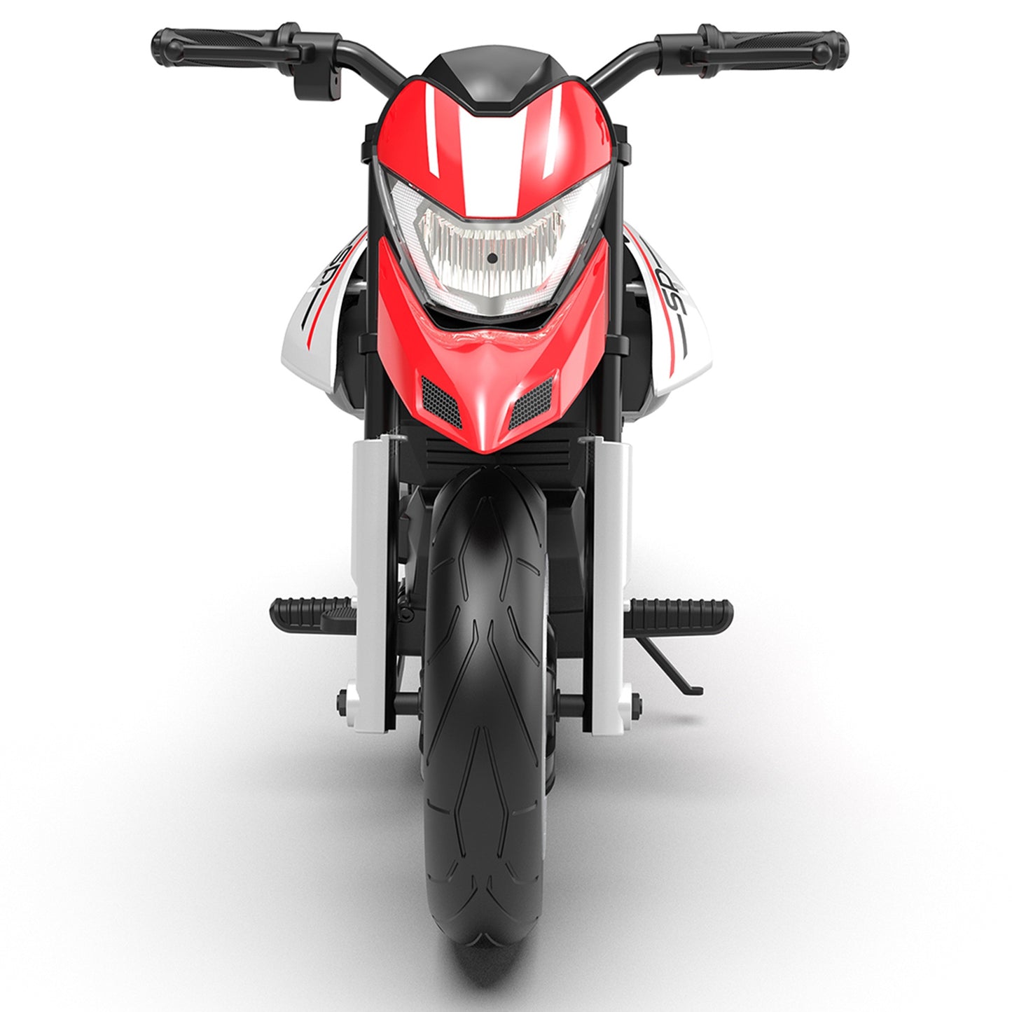 iRerts 24V Electric Dirt Bike for Kids, 200W Kids Electric Bike for Boys Girls Ages 6+, Kids Ride on Motorcycle with EVA Wheels, Suspension System, Safe Speed 4.35-9 MPH, Bluetooth Music, Red