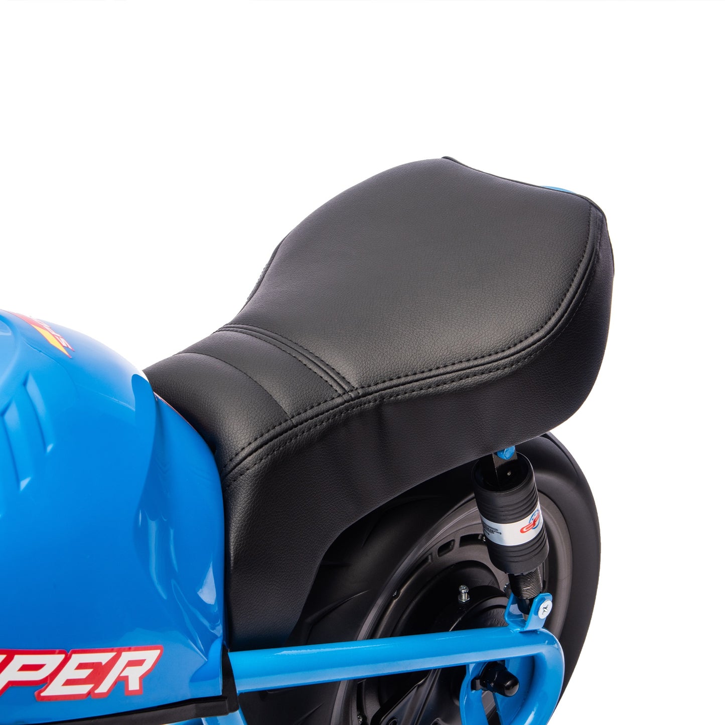 iRerts 24V Ride on Toys for Big Kids, Electric Ride on XL Muscle Motorcycle, Kids Electric Motorcycle for Boys Girls Ages 6+, Kids Motorcycle with Music, LED Light, Dual Suspension, 11.18 MPH, Blue