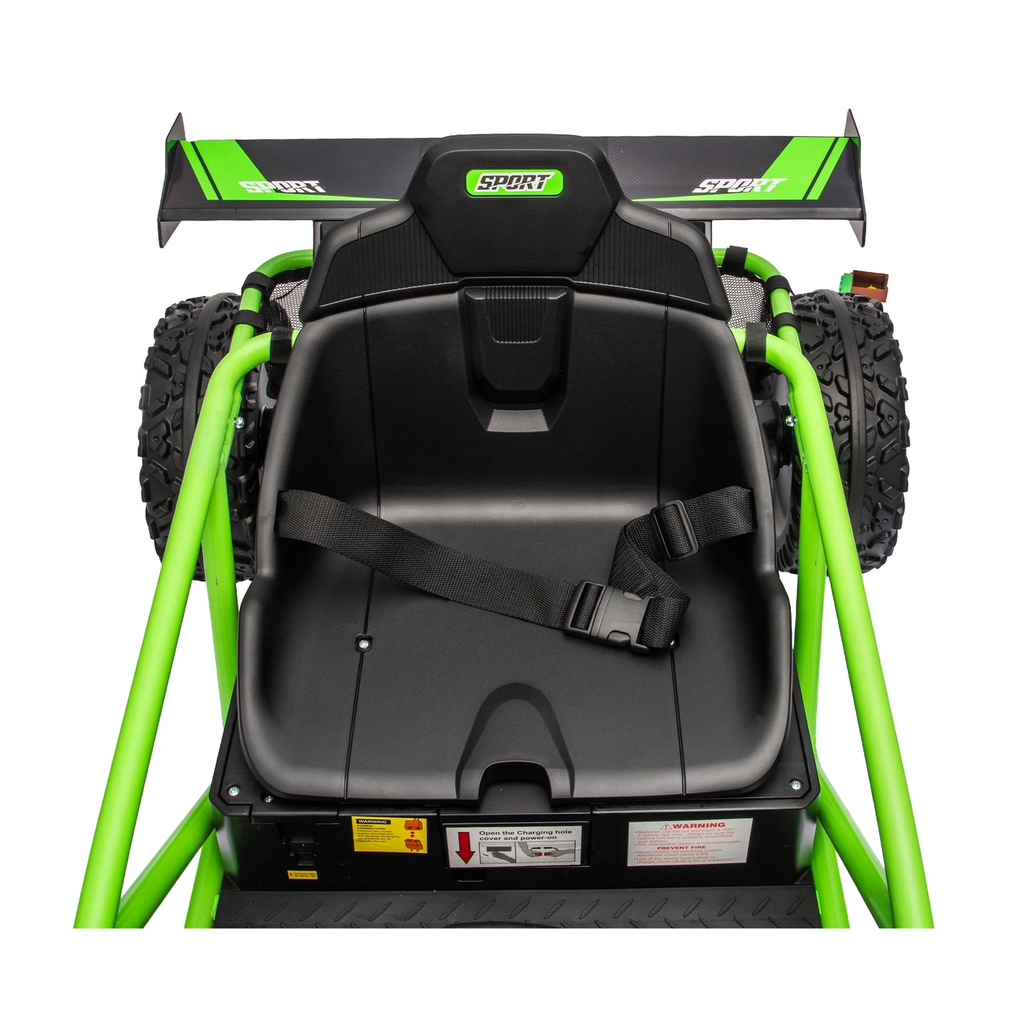iRerts 36V Ride on Toys for Big Kids, Powered Ride on Cars with Bluetooth, Music, Real Wheels Spring Suspension, Kids Car Electric Ride on Vehicles for Boys Girls Ages 6+, Green