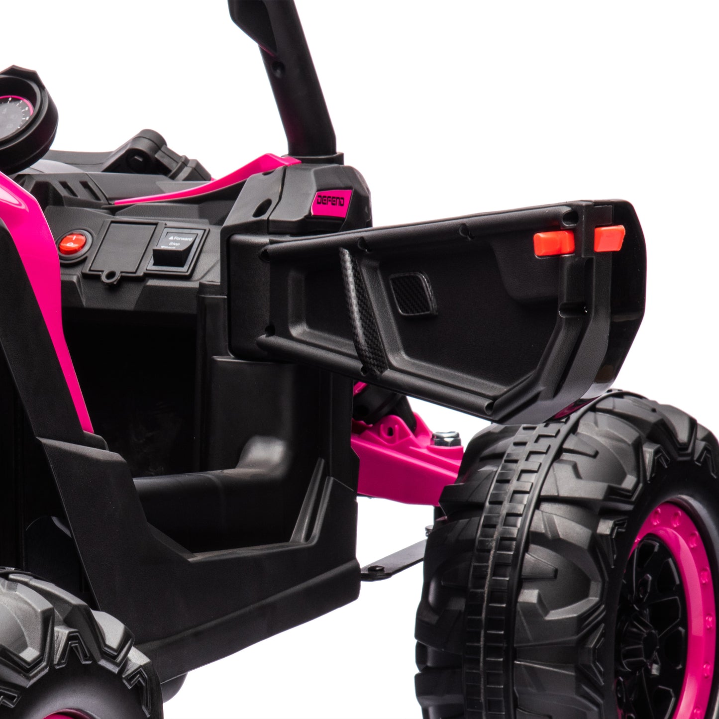 iRerts Pink 12V Battery Powered Ride on UTV Cars for Boys Girls, Kids Ride on Toys with Remote Control, Music, LED Light, USB, Bluetooth, 4 Wheels Kids Electric Vehicle for Christmas Birthday Gifts
