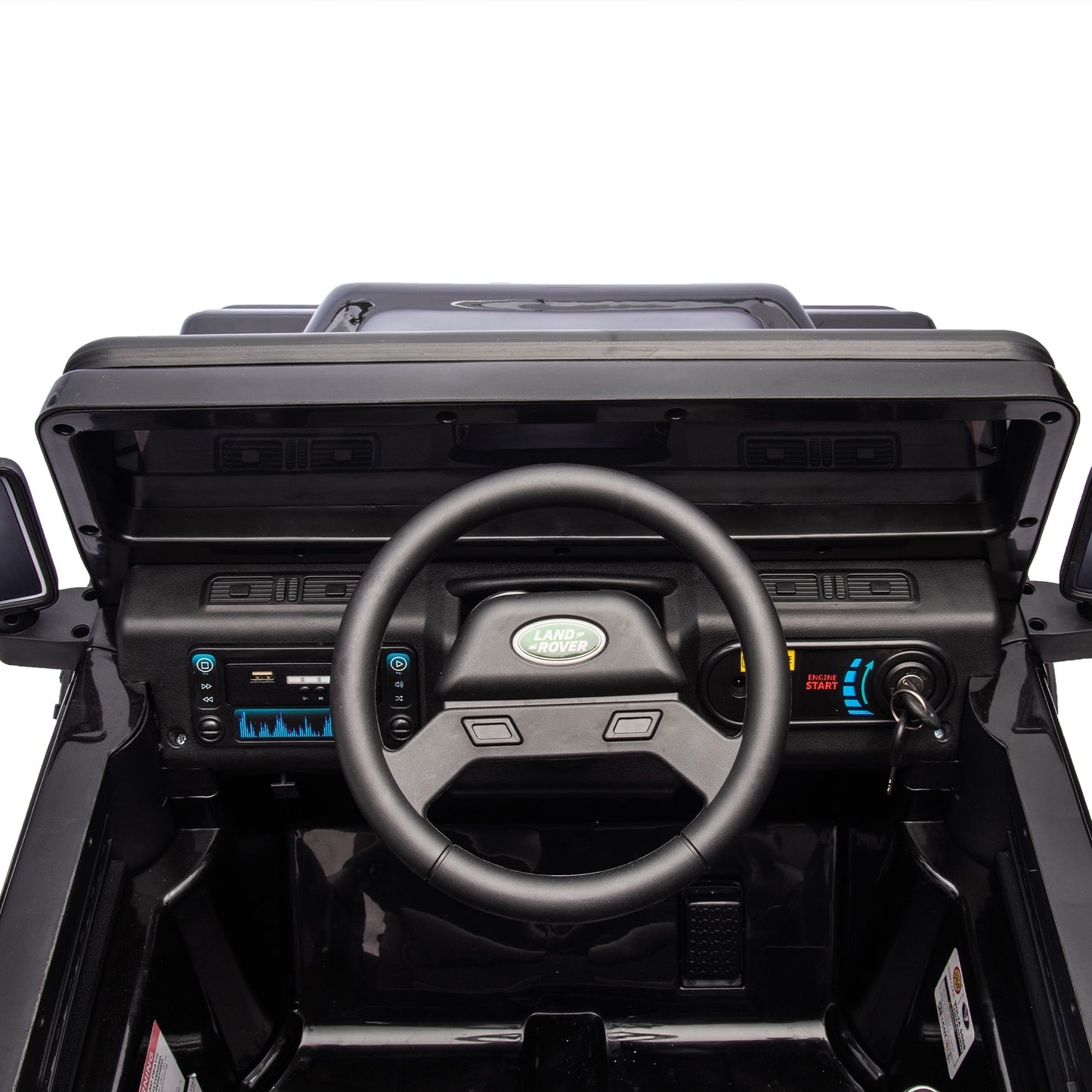 24V 2 Seater Ride on Car for Kids, Licensed Land Rover Defender Volta 5008 Ride on Toys for Big Kids with Remote Control, Bluetooth, Music, LED Lights, Powered Electric Car for Kids Boys Girls, Black