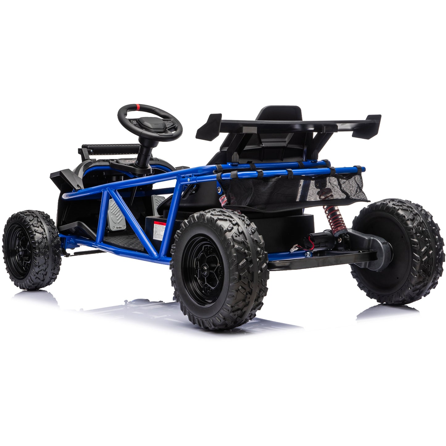 iRerts 36V Ride on Toys for Big Kids, 500W Powered Ride on Car for Kids Boys Girls Ages 6+, Kids Electric Car with EVA Tires, Metal Frame, Bluetooth, Adjustable Seat, Spring Suspension, Blue