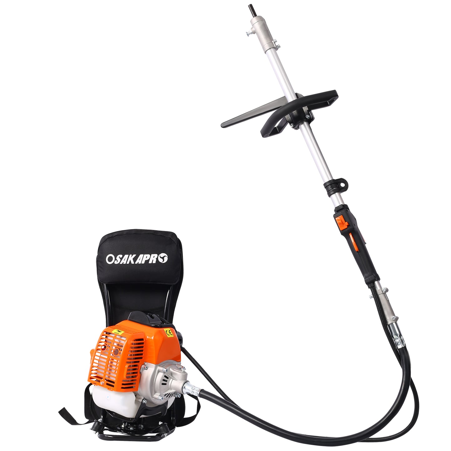 52CC 2-Cycle Gas Powered Weed Eater, iRerts Backpack 4 in 1 Multi-Functional String Trimmer with Gas Pole Saw, Hedge Trimmer, Grass Trimmer, Brush Cutter, Lawn Trimmer for Grass Garden Yard