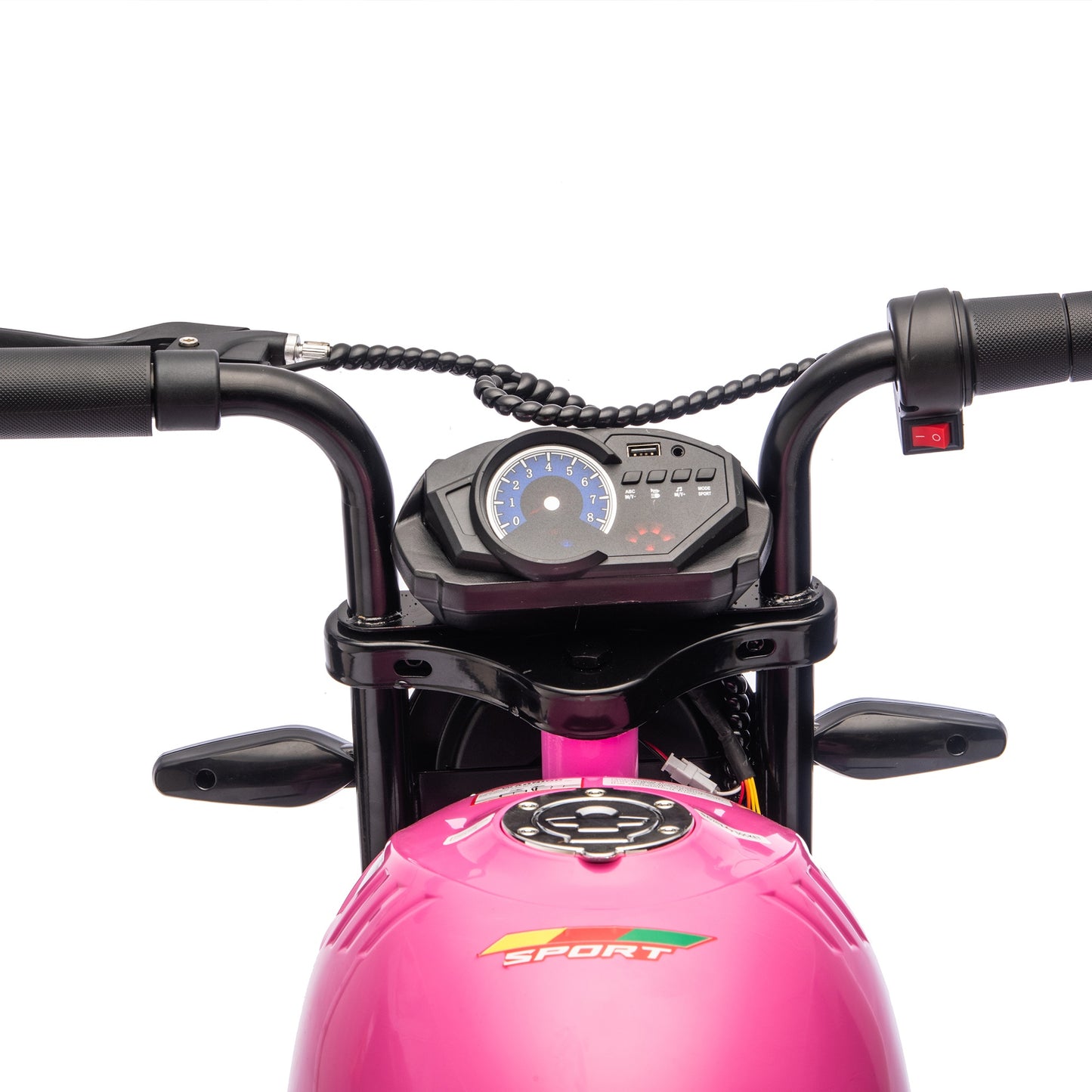iRerts 24V Ride on Toys for Big Kids, Electric Ride on XL Muscle Motorcycle, Kids Electric Motorcycle for Boys Girls Ages 6+, Kids Motorcycle with Music, LED Light, Dual Suspension, 11.18 MPH, Pink