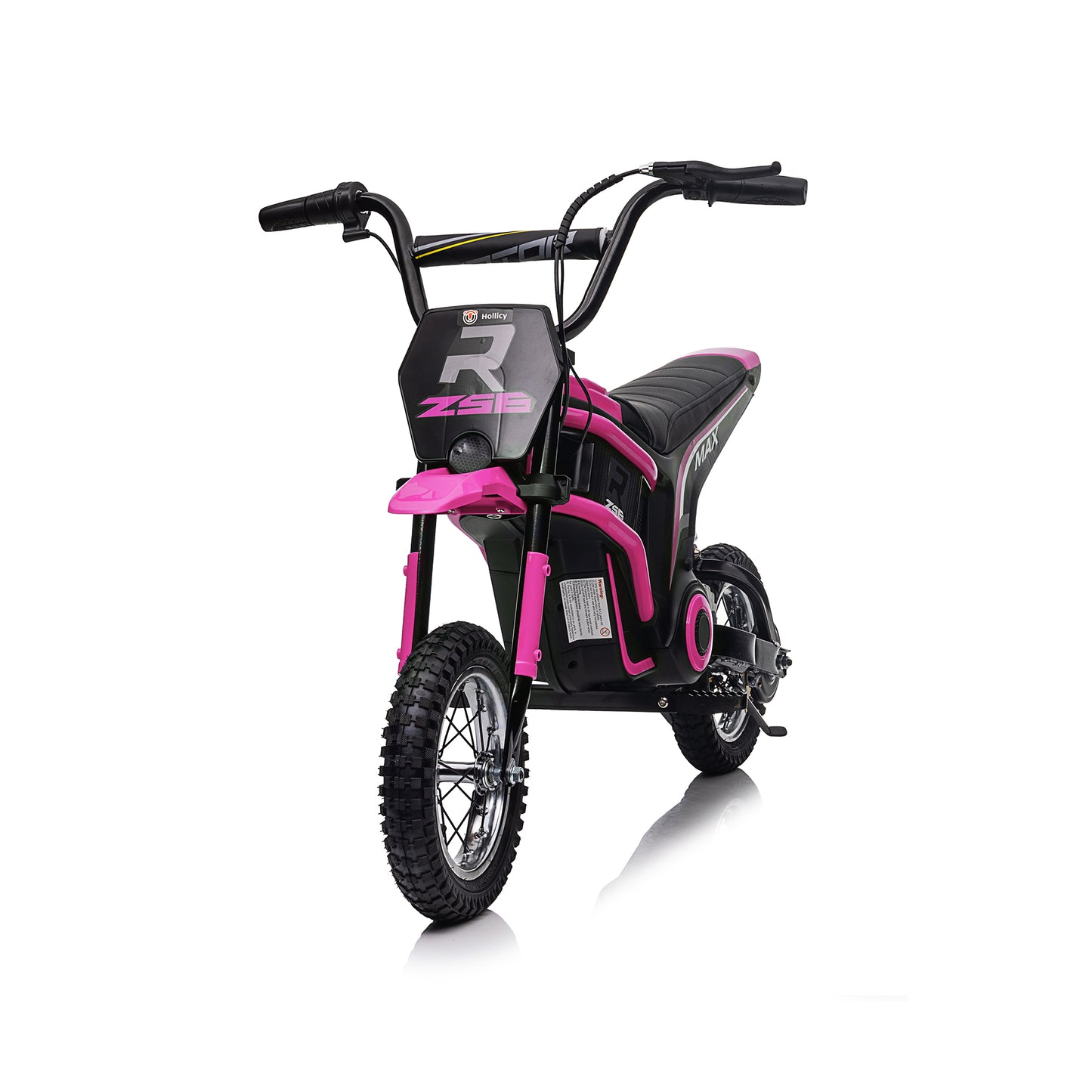 iRerts 24V Ride On Motocross Motorcycle, Kids Electric Dirt Bike for Boys 8-12, Kids Motorcycle with Dual Suspension, MP3 Player, Speeds up to 14.29MPH, Pink