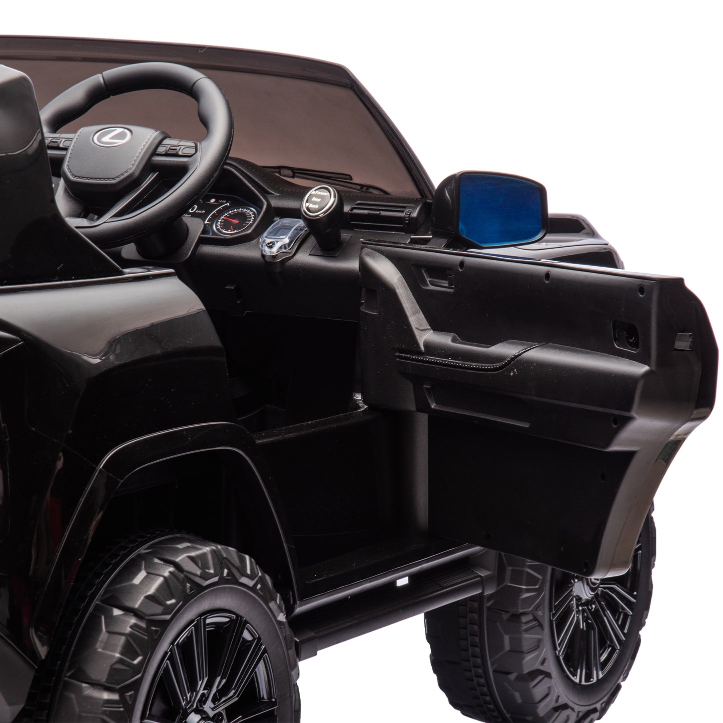 24V 2 Seater Electric Ride on Car, Licensed LEXUS LX600 Battery Powered Kids Electric Cars, Ride on Toys for Kids 4-7 with Remote Control, Bluetooth Music, 4 Wheel Suspension, LED Lights, Black