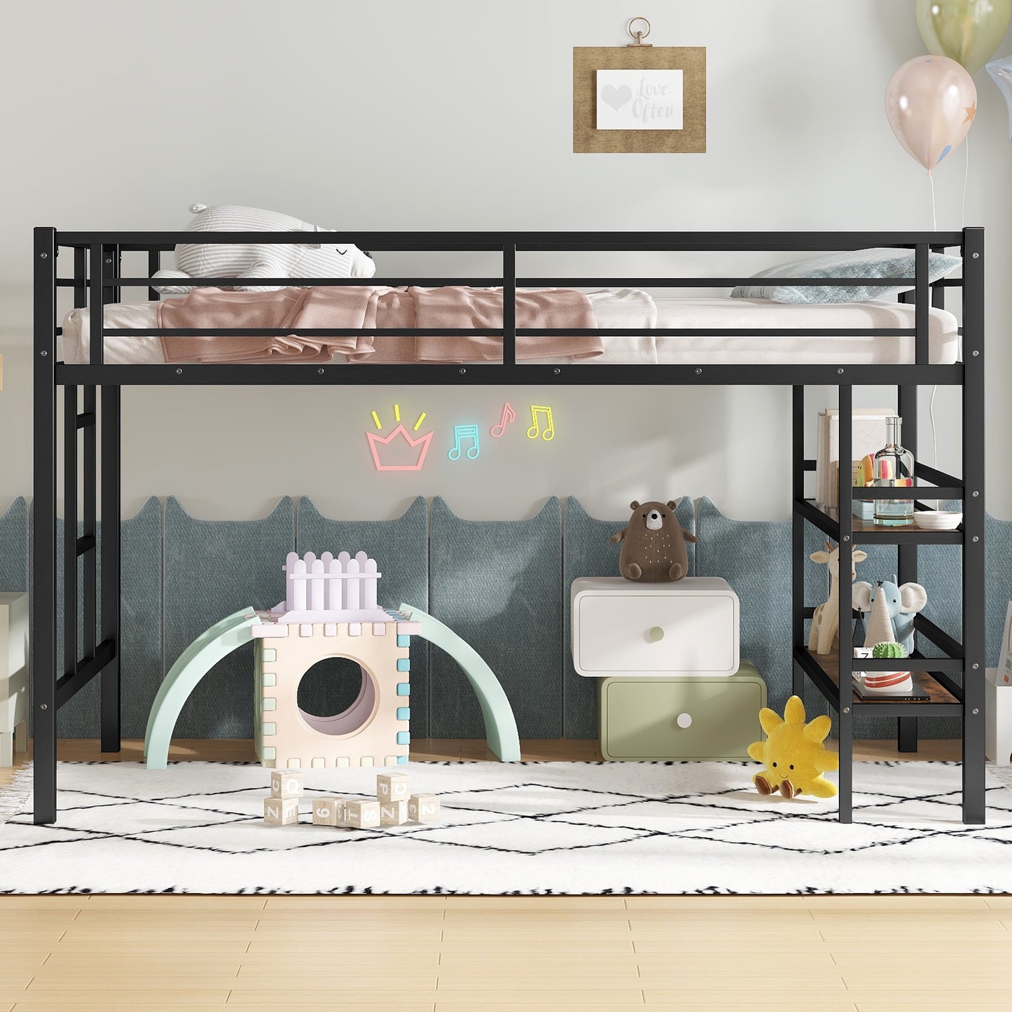 black with storage