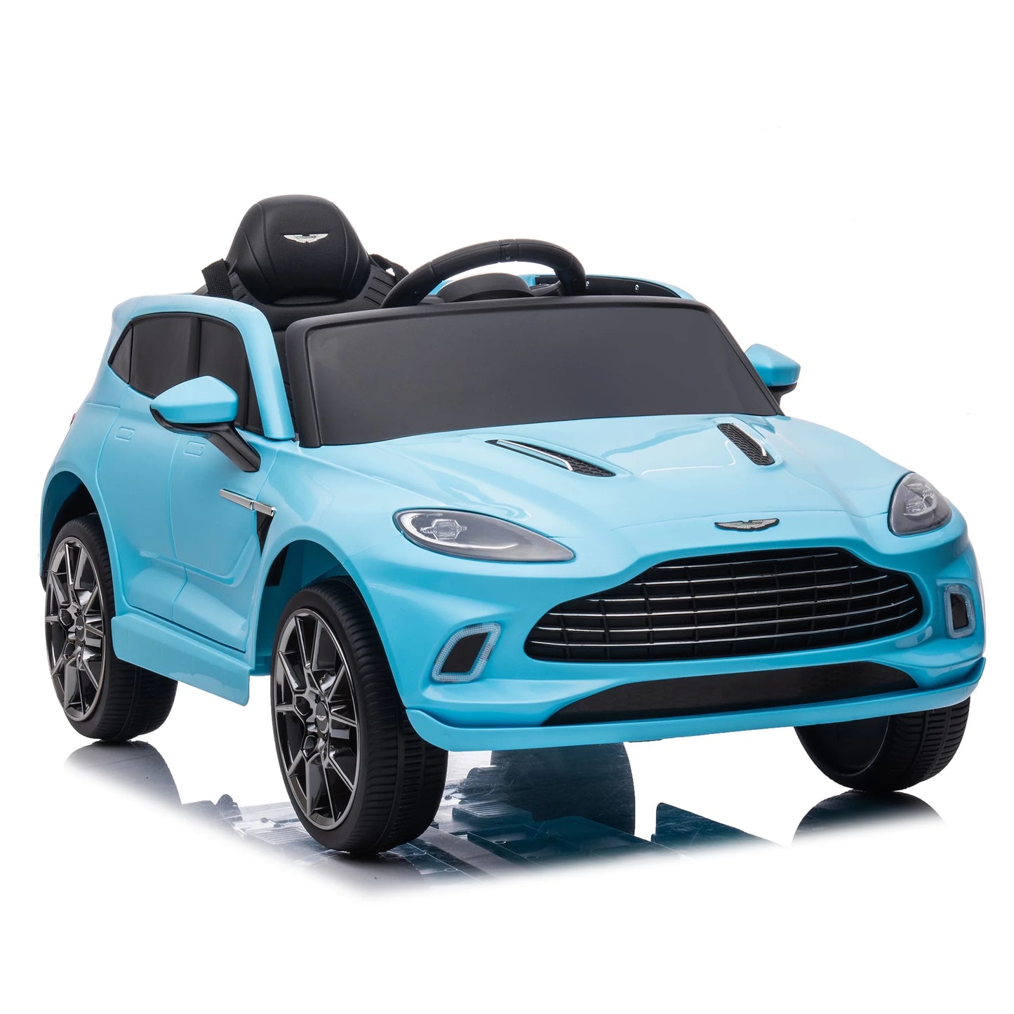 Powered Ride on Cars for kids, 12V Licensed Aston Martin Battery Powered Ride on Toys with Remote Control, MP3 Player, LED Headlights, Safety Belt, 4 Wheeler, Electric Car for Kids 3-5 Boy Girl