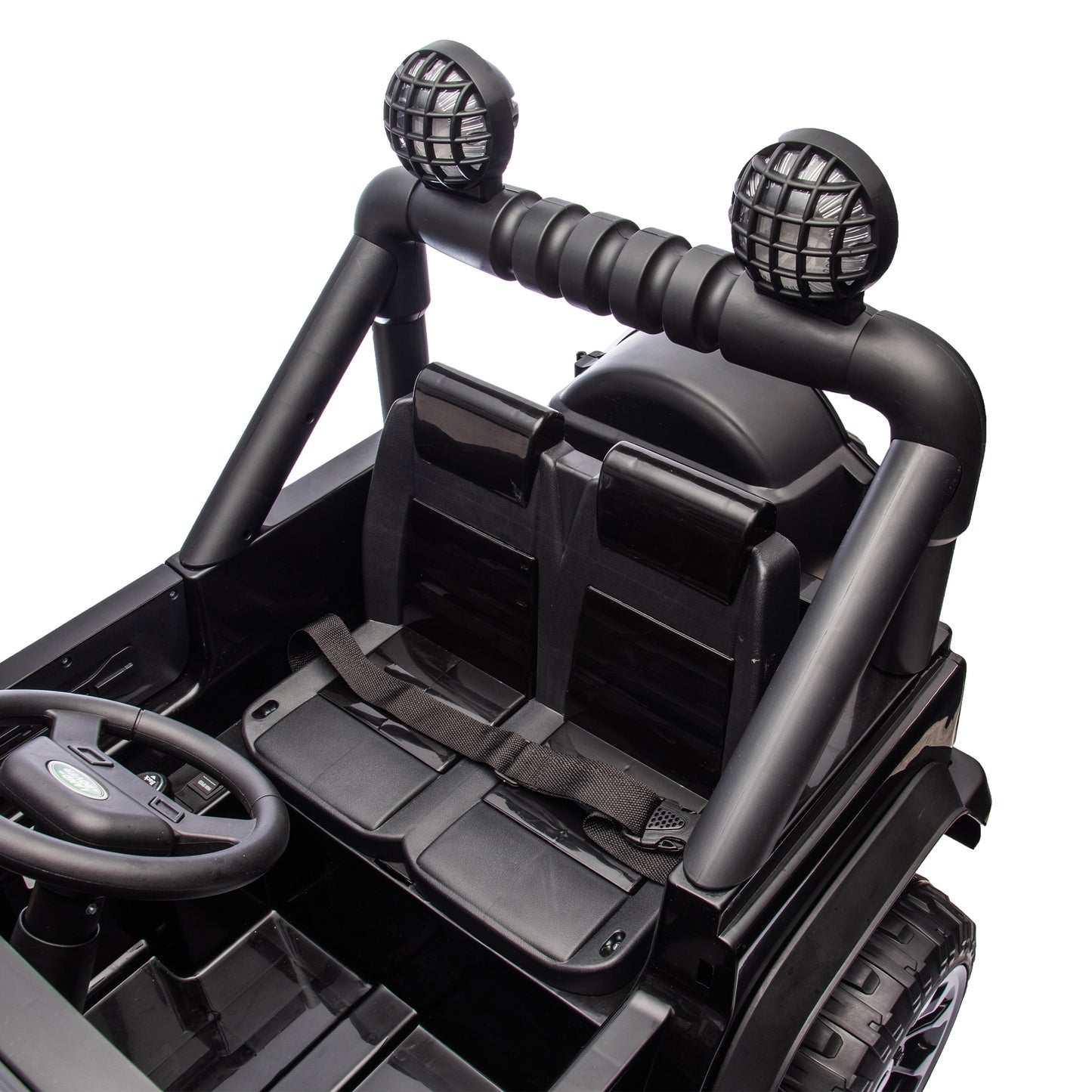 iRerts 24V 2 Seater Ride on Cars, Licensed Land Rover Defender Volta 5008 Ride on Toys for Big Kids with Remote Control, Bluetooth, Music, LED Lights, Powered Electric Car for Kids Ages 3-8, Black