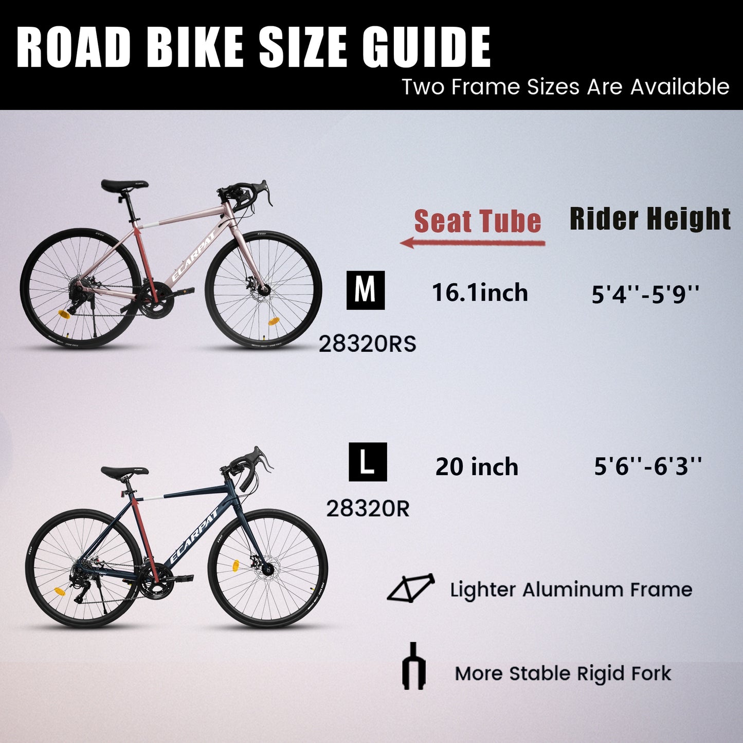 iRerts 700C Road Bike, 16 Speed Outdoor Bike for Men Women, Road Commuter Bike with Disc Brakes, Aluminum Frame, Lightweight Racing Bike Adult Bicycle L Size, Dark Blue