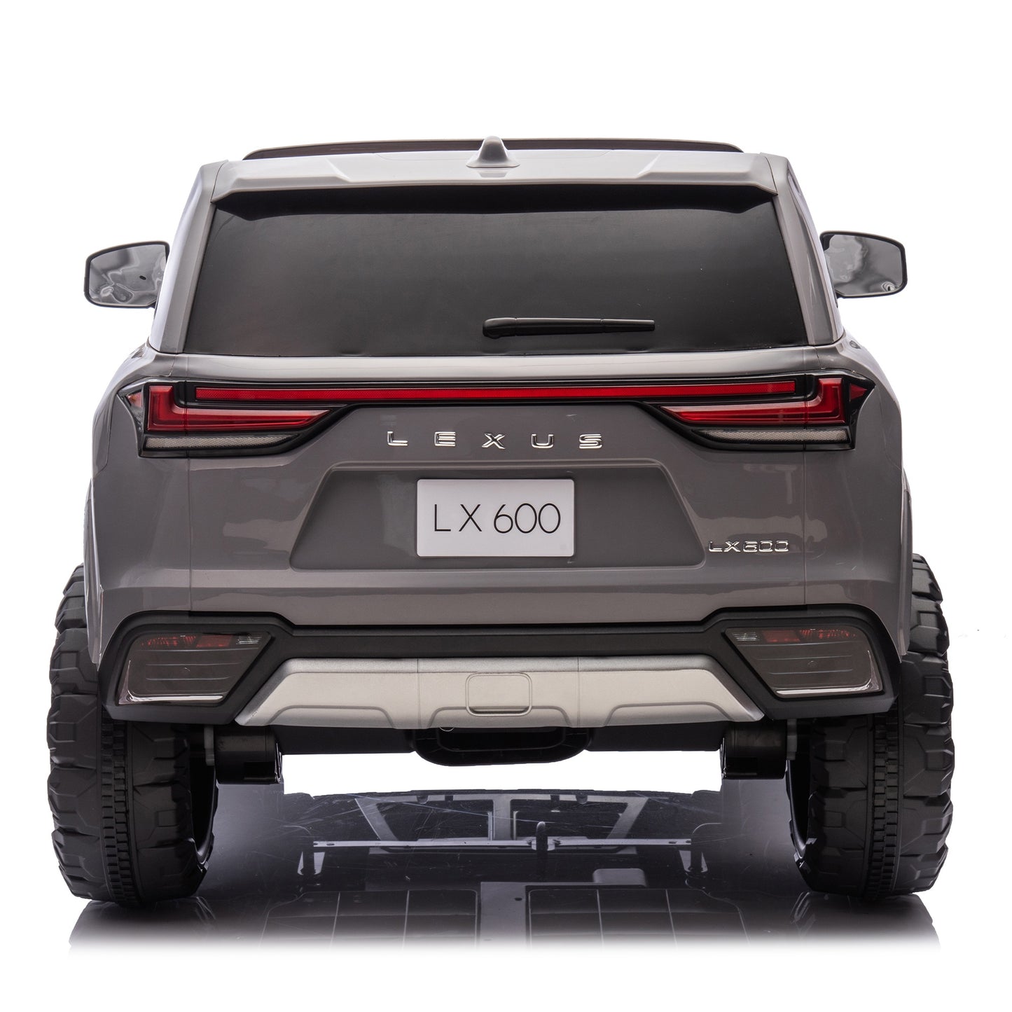 24V 2 Seater Electric Ride on Car, Licensed LEXUS LX600 Battery Powered Kids Electric Cars, Ride on Toys for Kids 4-7 with Remote Control, Bluetooth Music, 4 Wheel Suspension, LED Lights, Gray