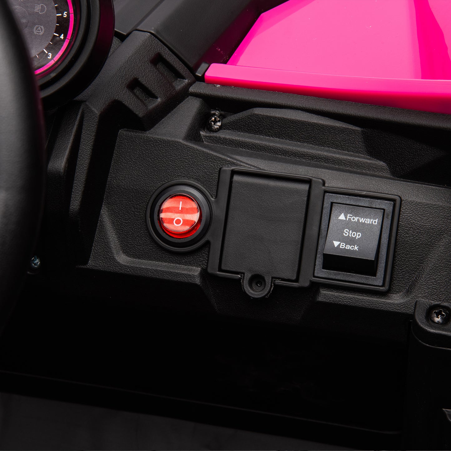 iRerts Pink 12V Battery Powered Ride on UTV Cars for Boys Girls, Kids Ride on Toys with Remote Control, Music, LED Light, USB, Bluetooth, 4 Wheels Kids Electric Vehicle for Christmas Birthday Gifts