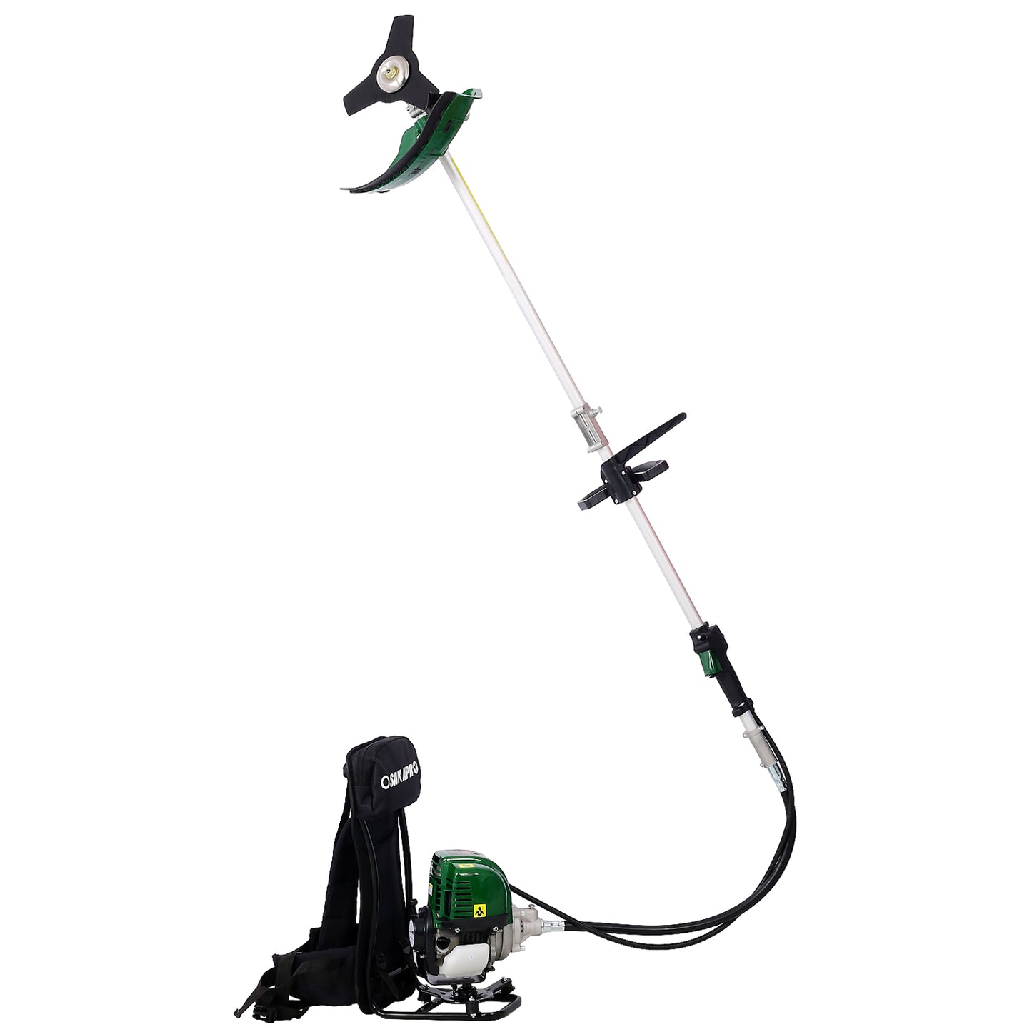 38CC 2-Cycle Gas Powered Weed Eater, iRerts Backpack 4 in 1 Multi-Functional String Trimmer with Gas Pole Saw, Hedge Trimmer, Grass Trimmer, Brush Cutter, Lawn Trimmer for Grass Garden Yard